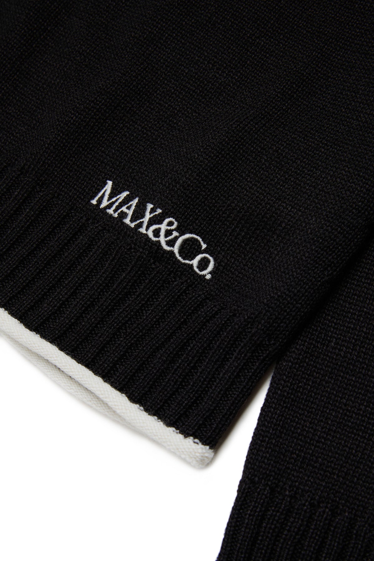High-neck pullover with logo