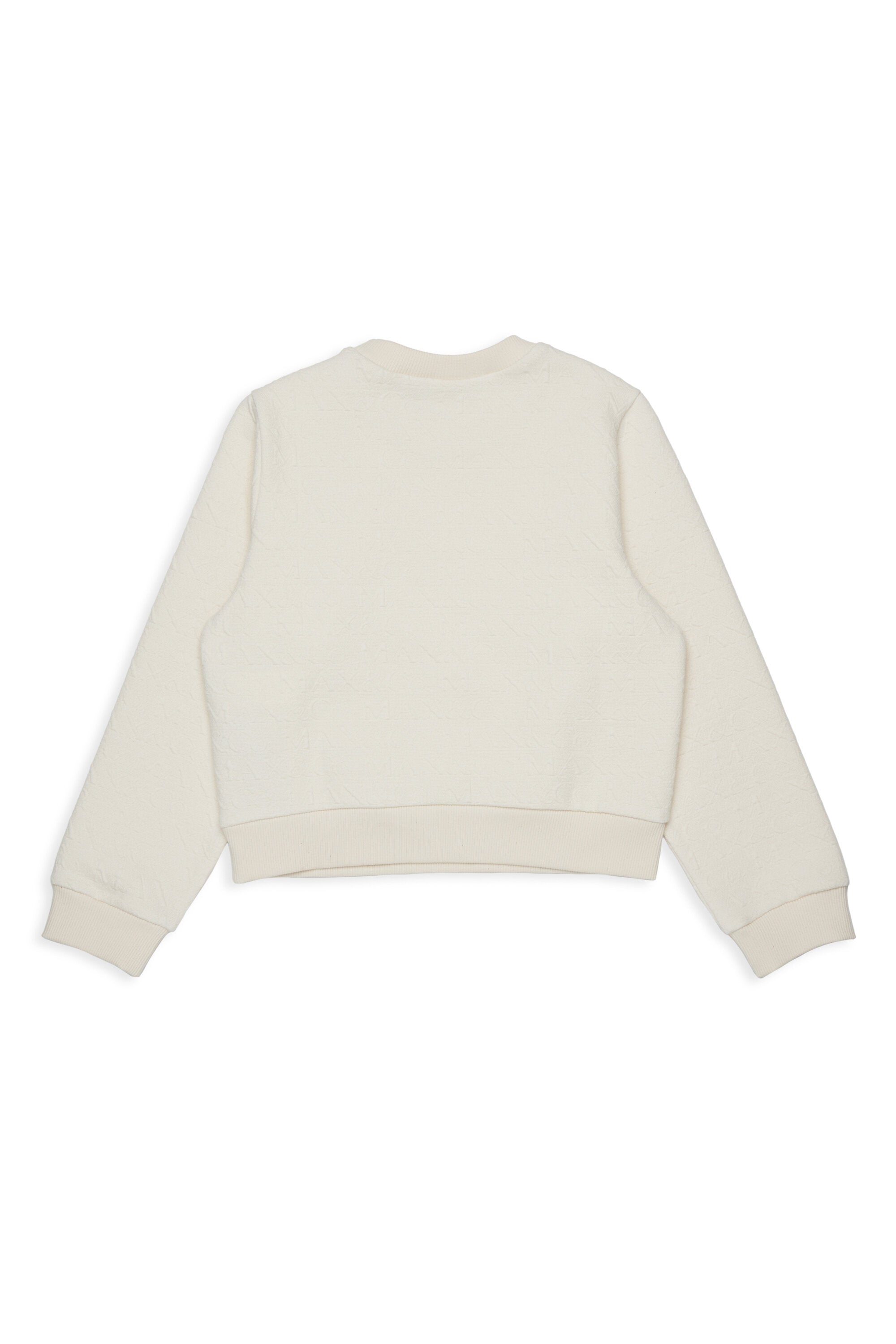 Crew-neck jacquard sweatshirt
