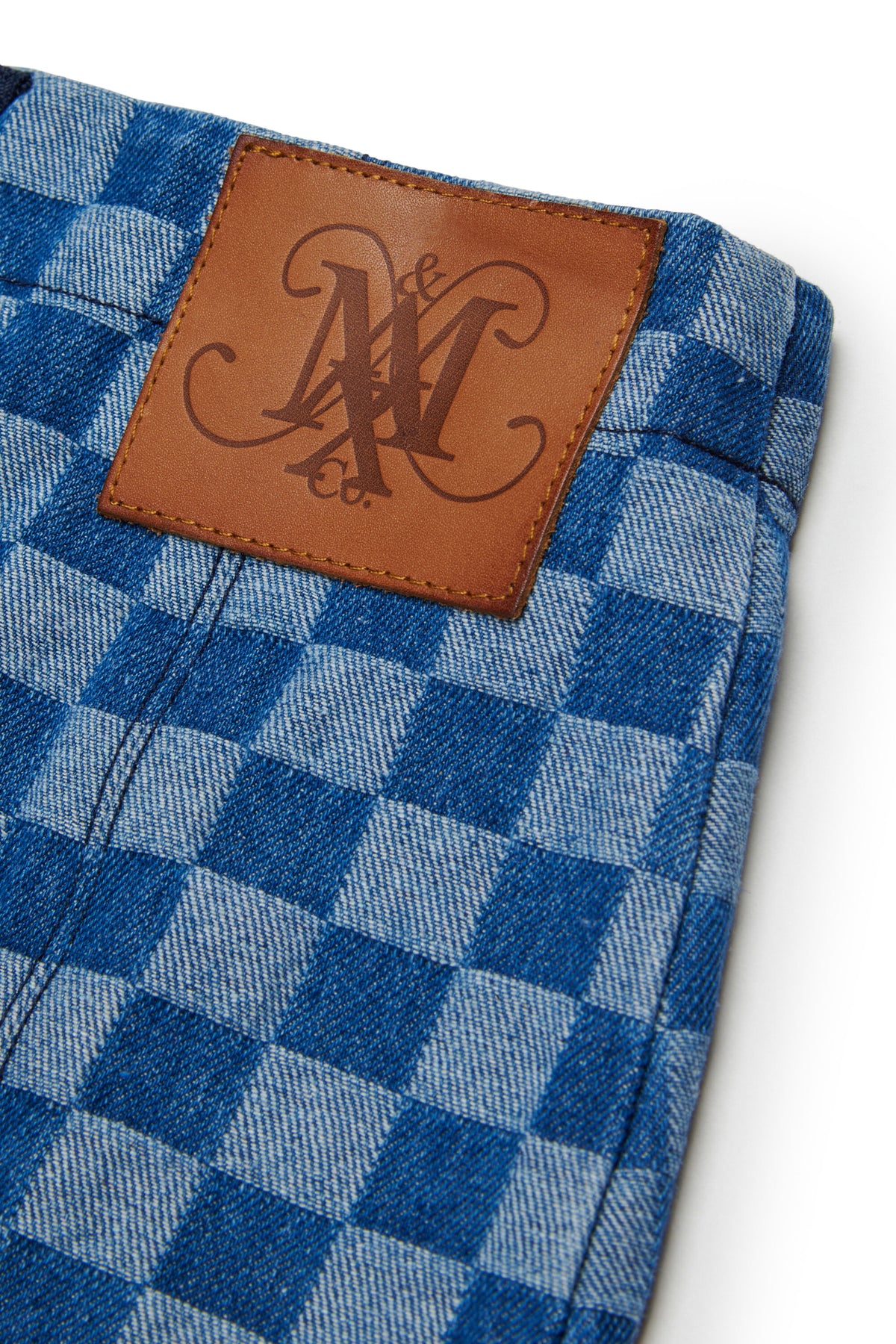 Plaid skirt with logo