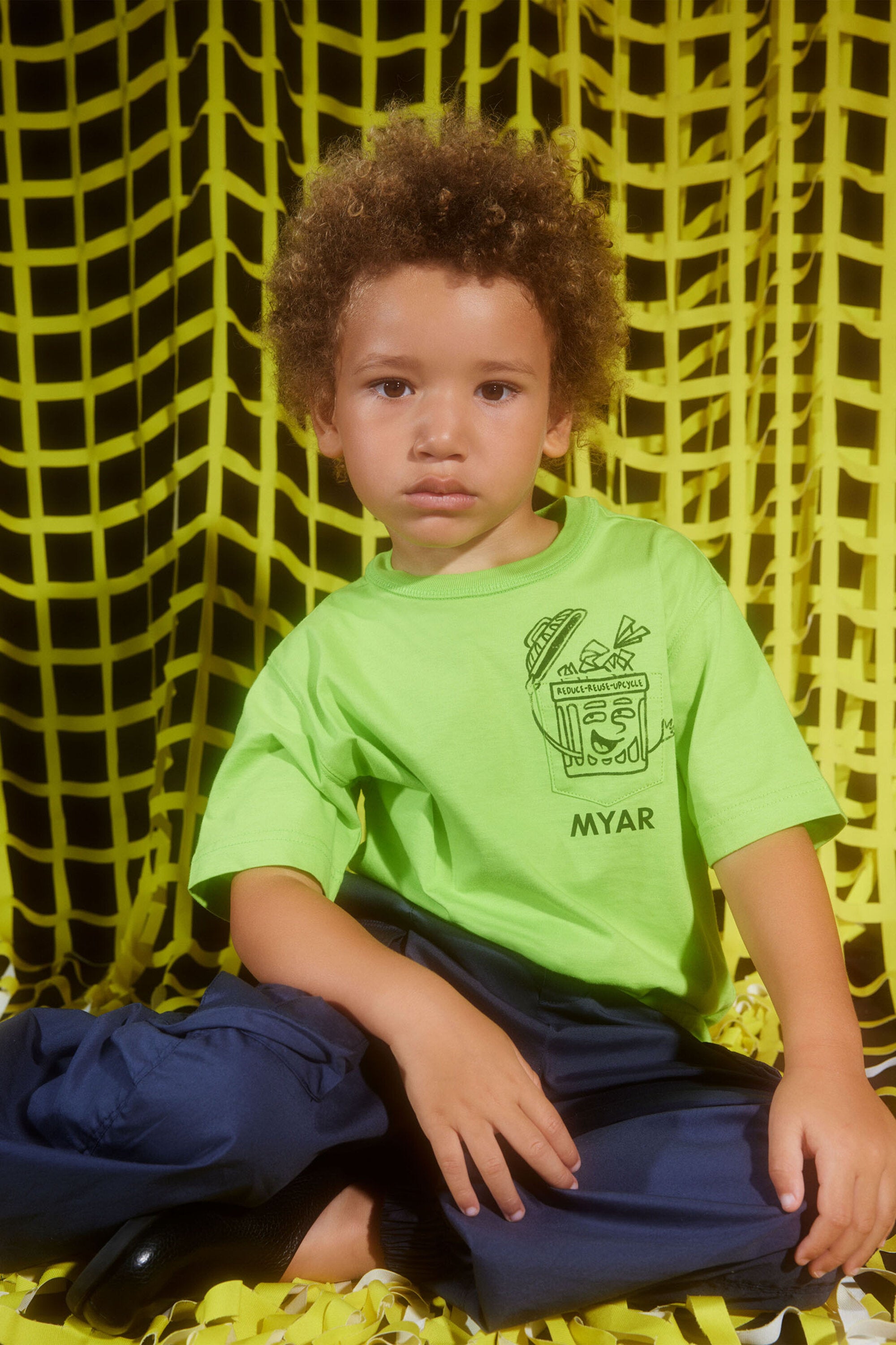 ポケット付きデッドストックコットンTシャツ