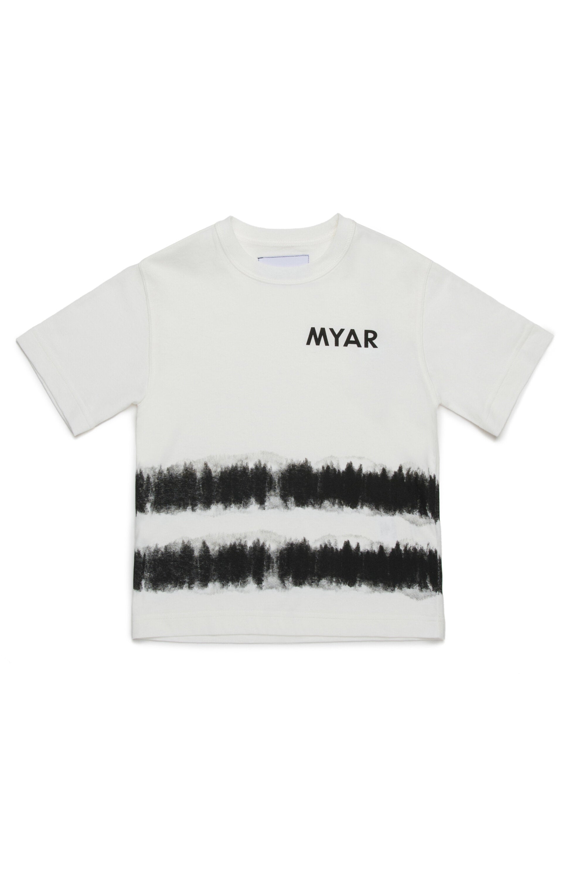 タイダイ効果のあるデッドストック コットン T シャツ