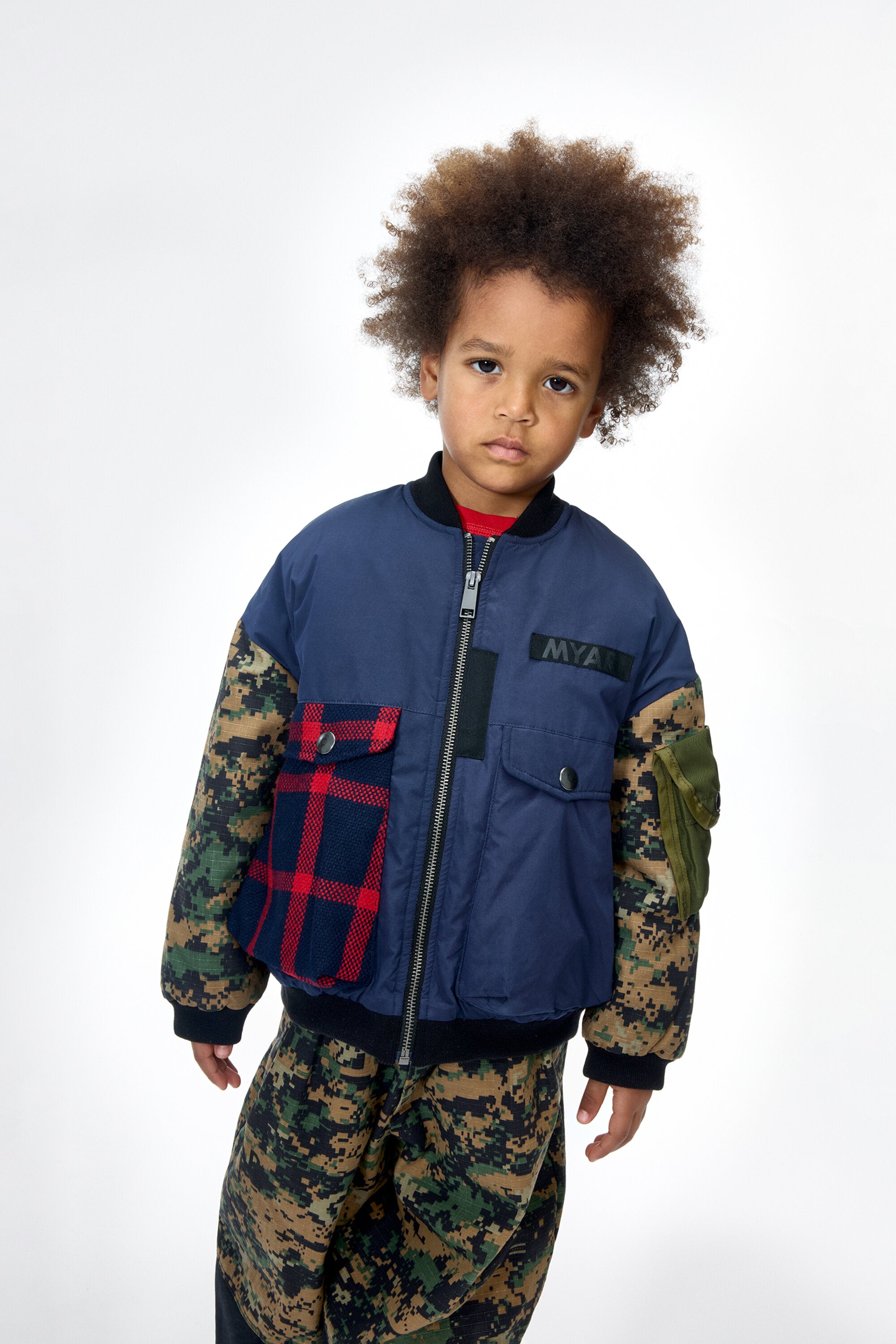 Camouflage bomber jacket