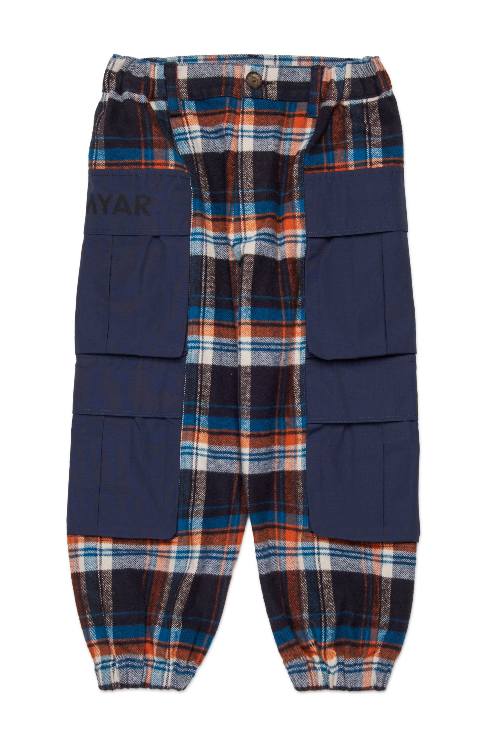 チェック柄カーゴパンツ