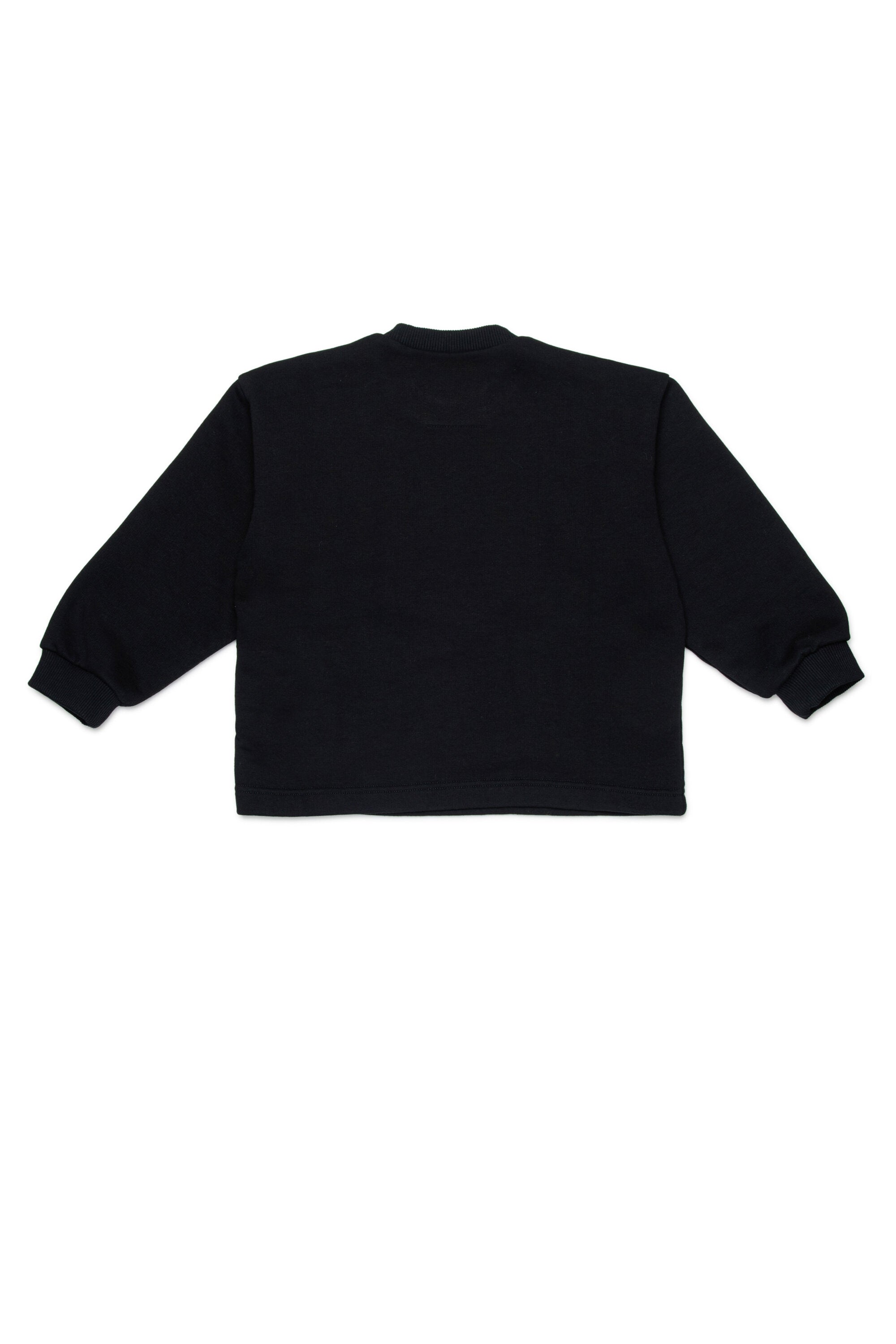 グラフィックプリント入りクルーネックスウェット