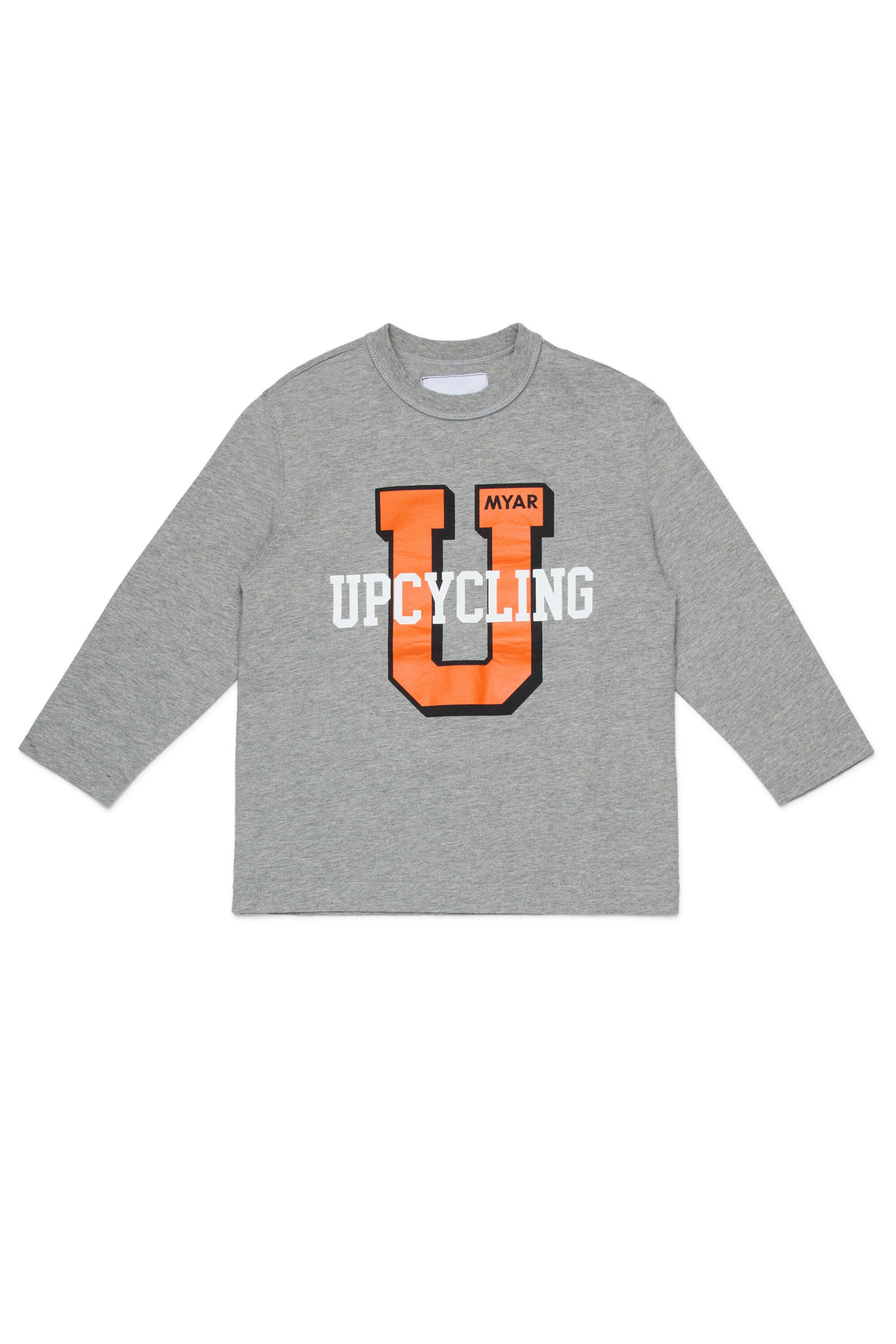 Crewneck sweatshirt with varsity print