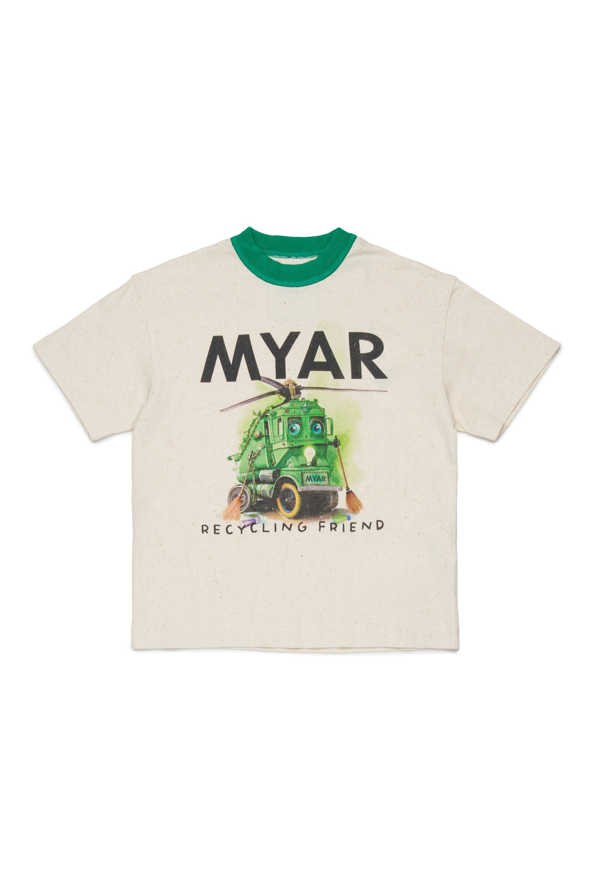 Recycling friend printed T-shirt
