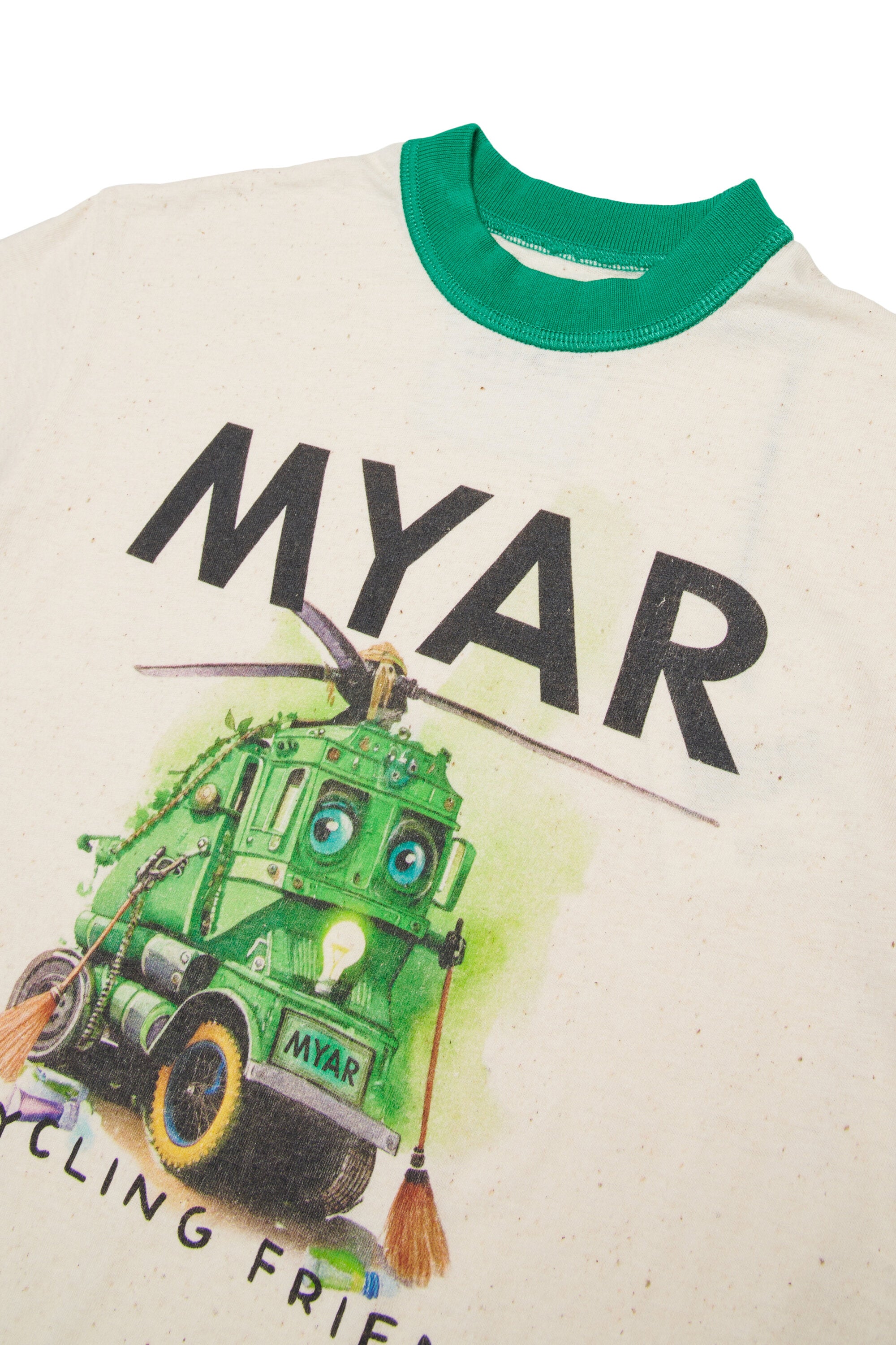 リサイクリングフレンドプリントTシャツ