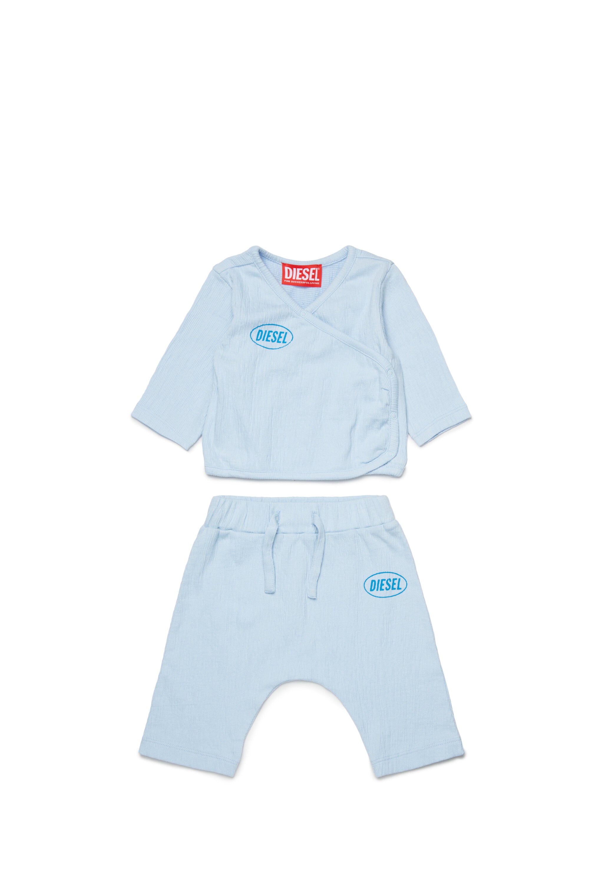 Baby jumpsuit with logo