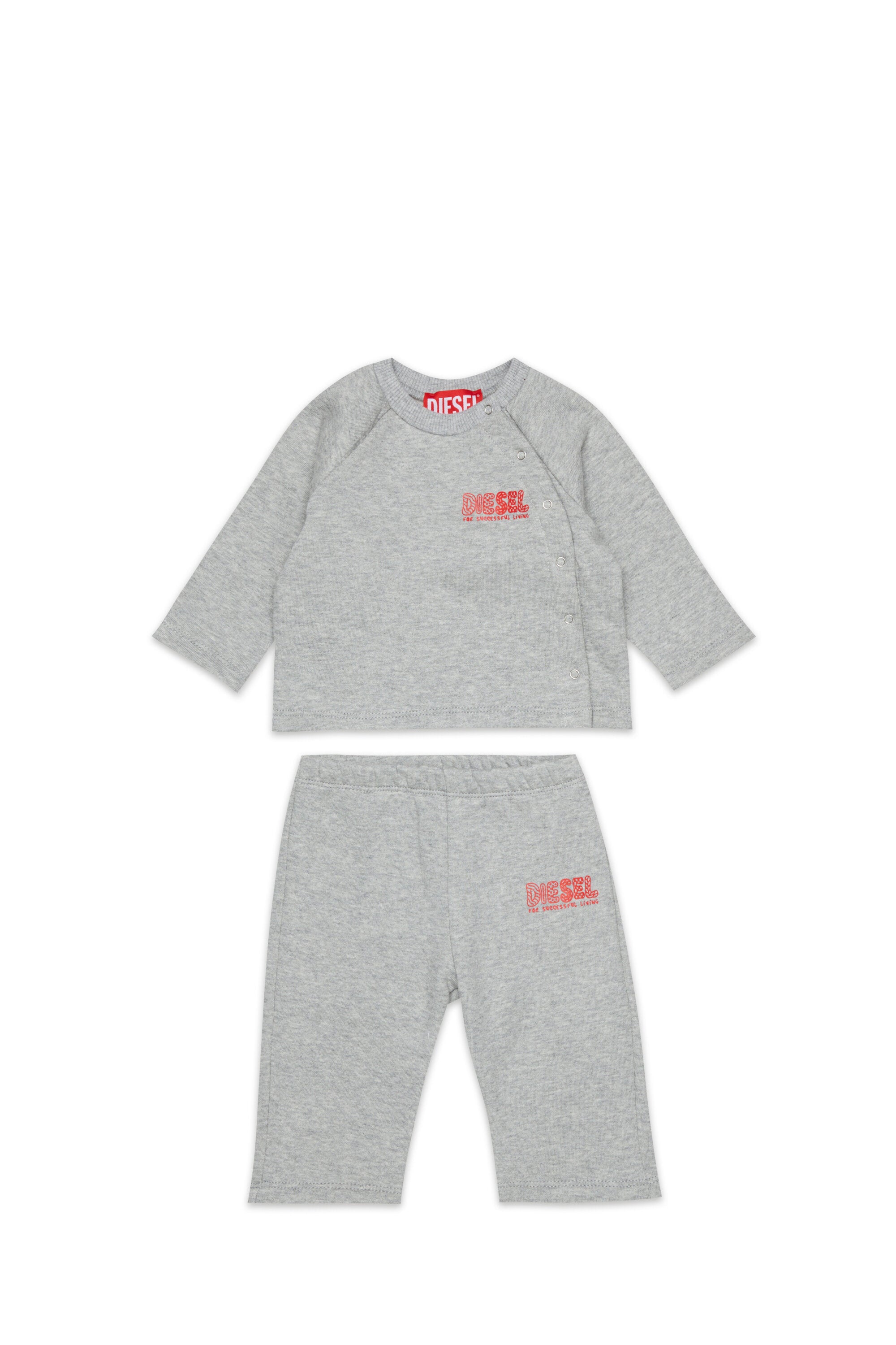Baby jumpsuit with logo