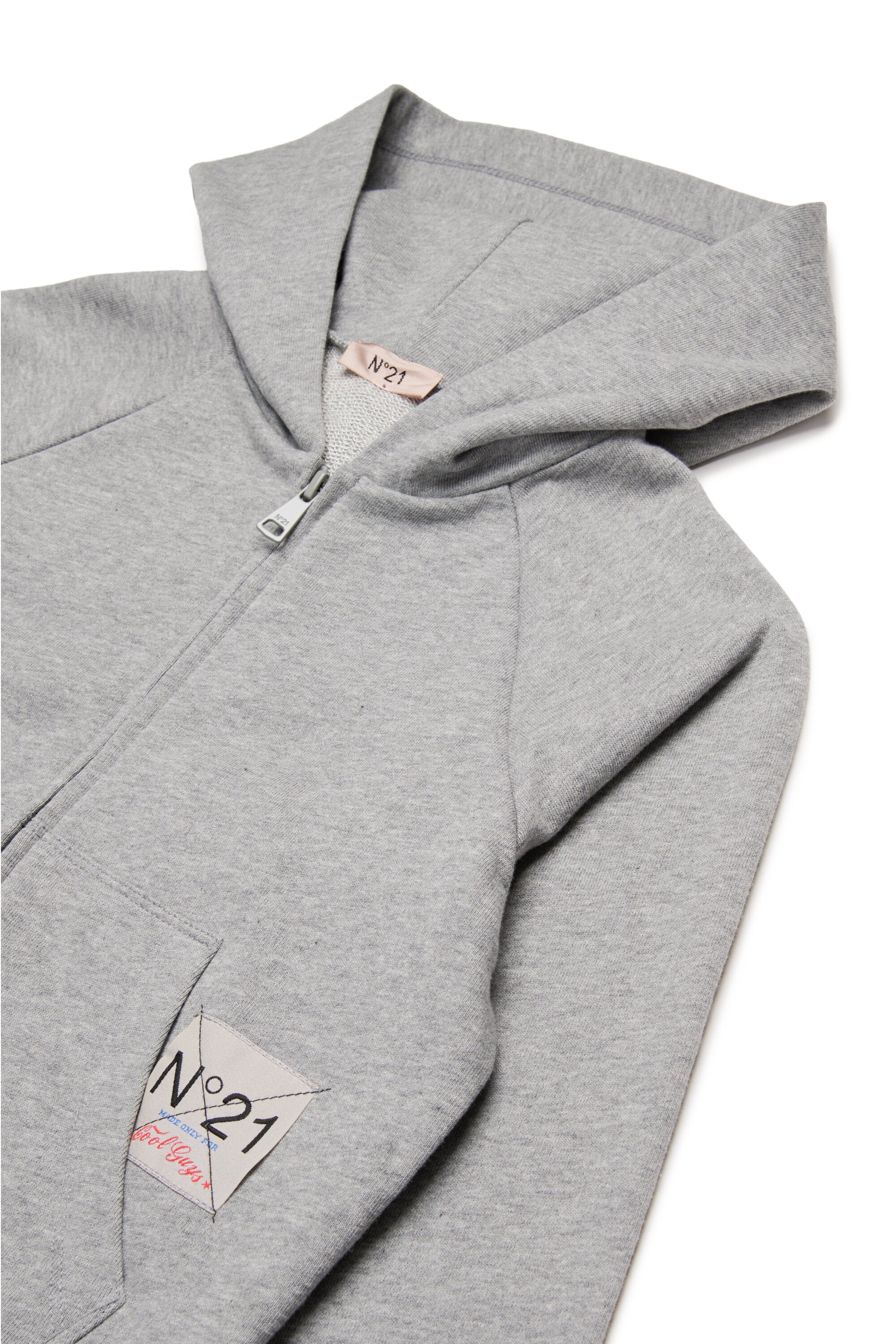 スパンコール付きフルジップ・スウェットシャツ