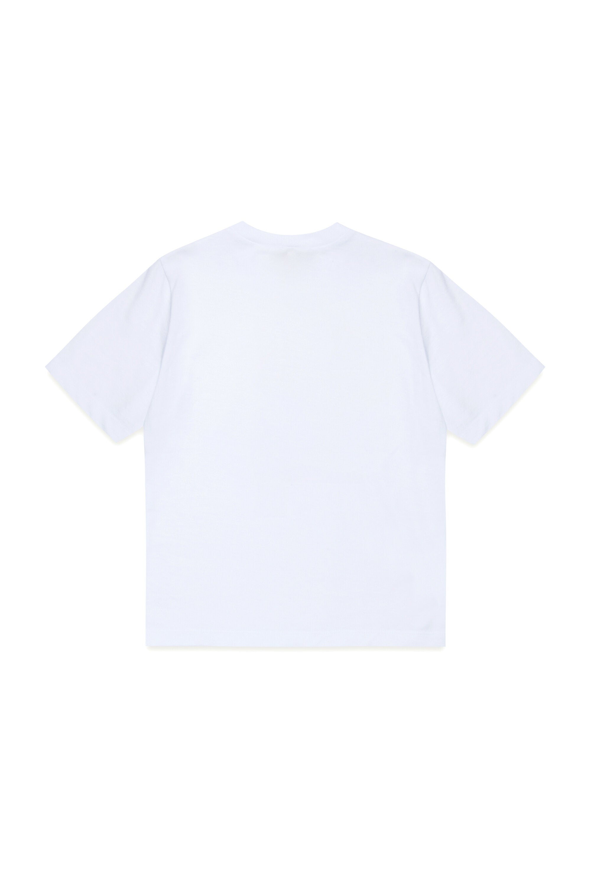 Jersey T-shirt with floral graphics