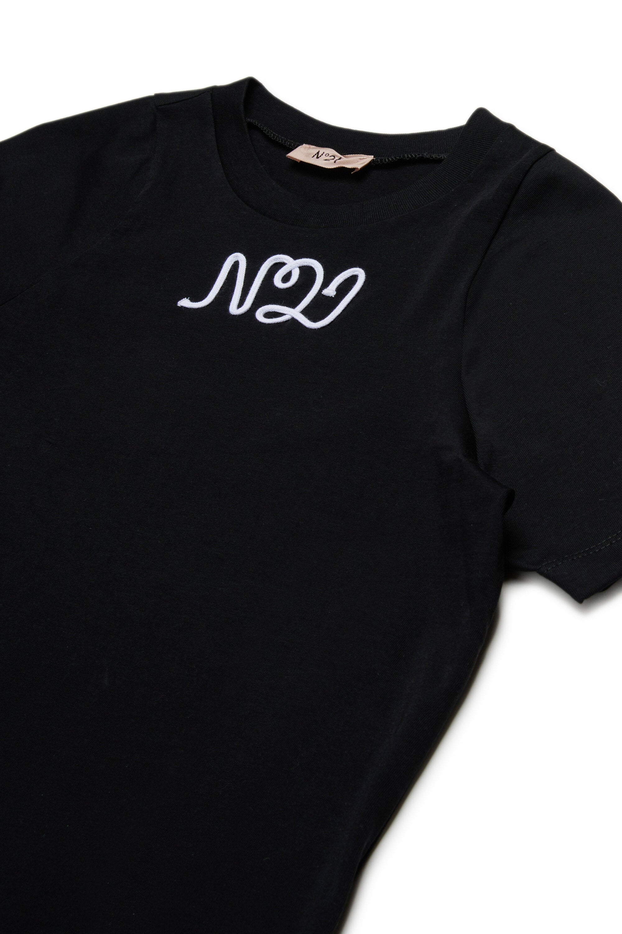 筆記体ロゴ入りコットン・ジャージーTシャツ