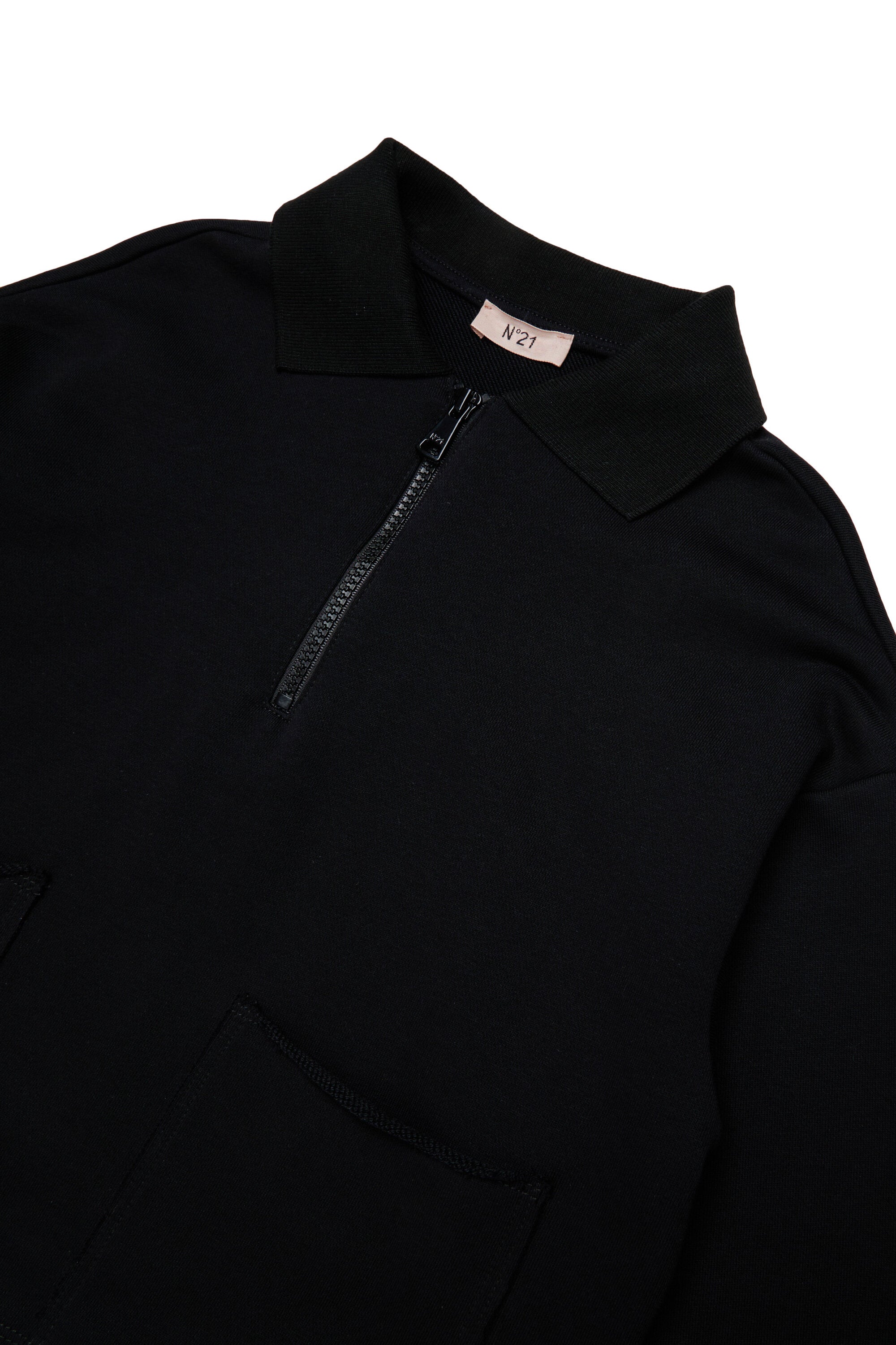 プリント入りジップ付きスウェットシャツ I Love N°21