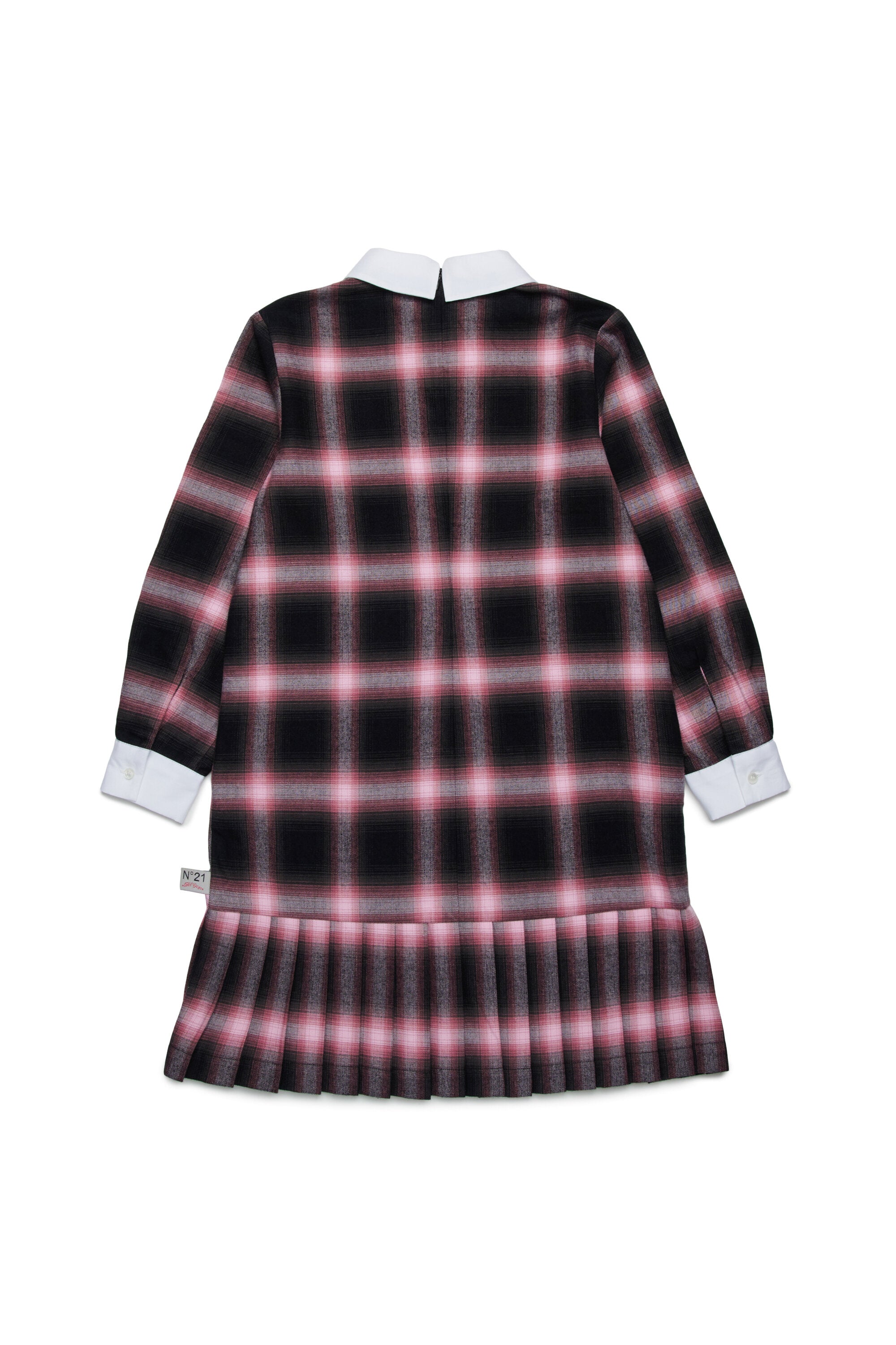 チェック・フランネル・ミディ・ドレス