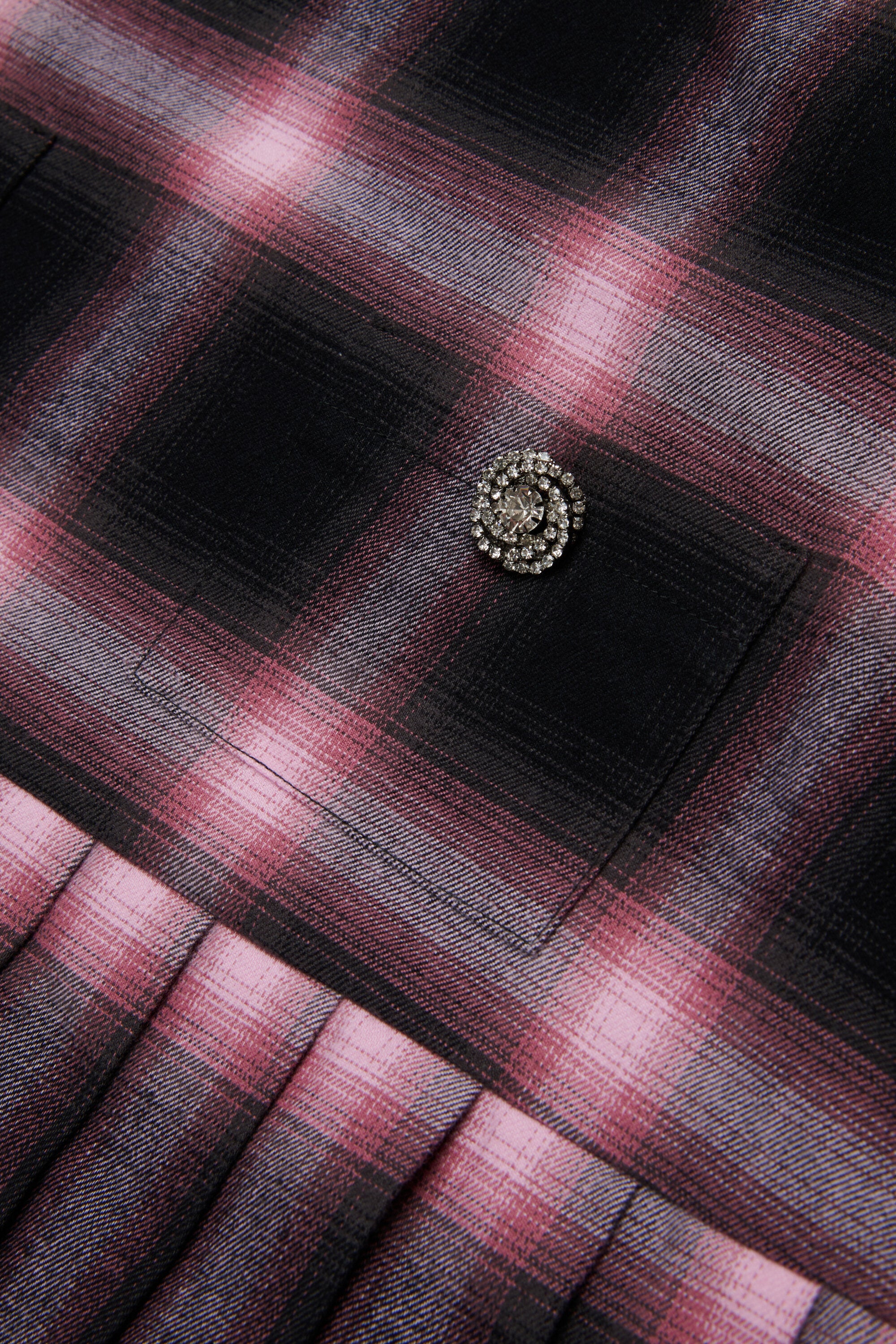 チェック・フランネル・ミディ・ドレス