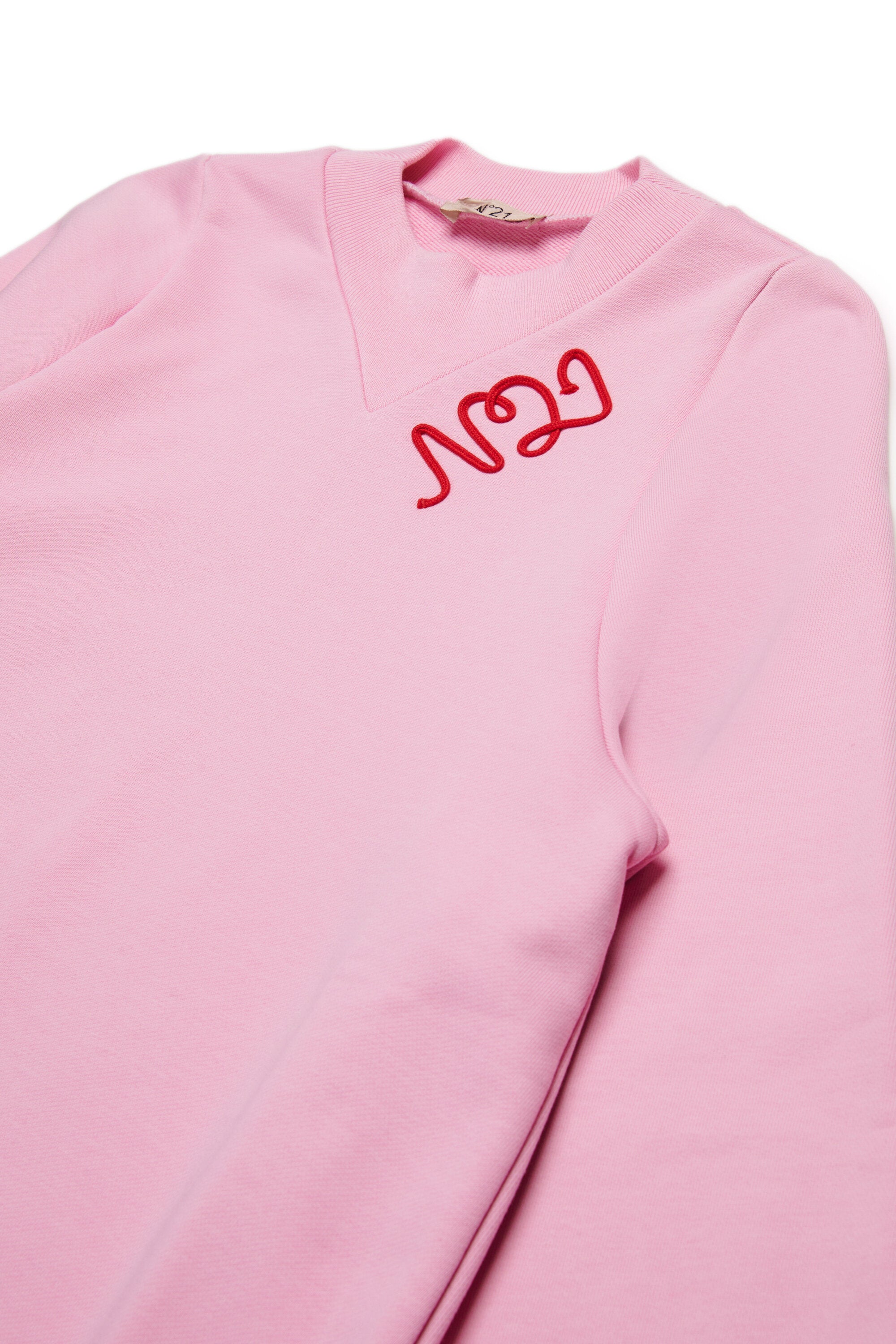 Cursive logo sweatshirt maxi dress