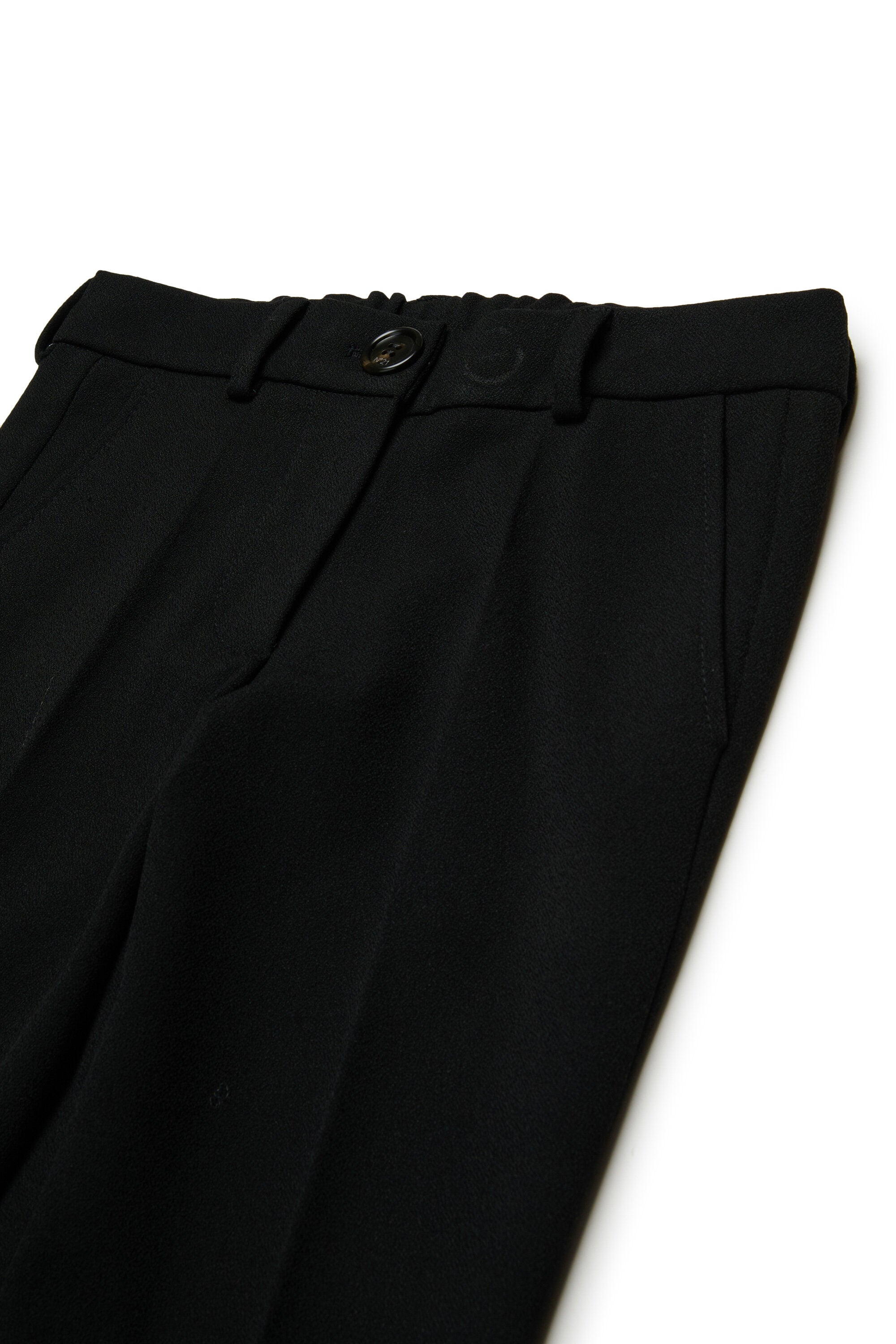 Classic crepe pants with front pleat