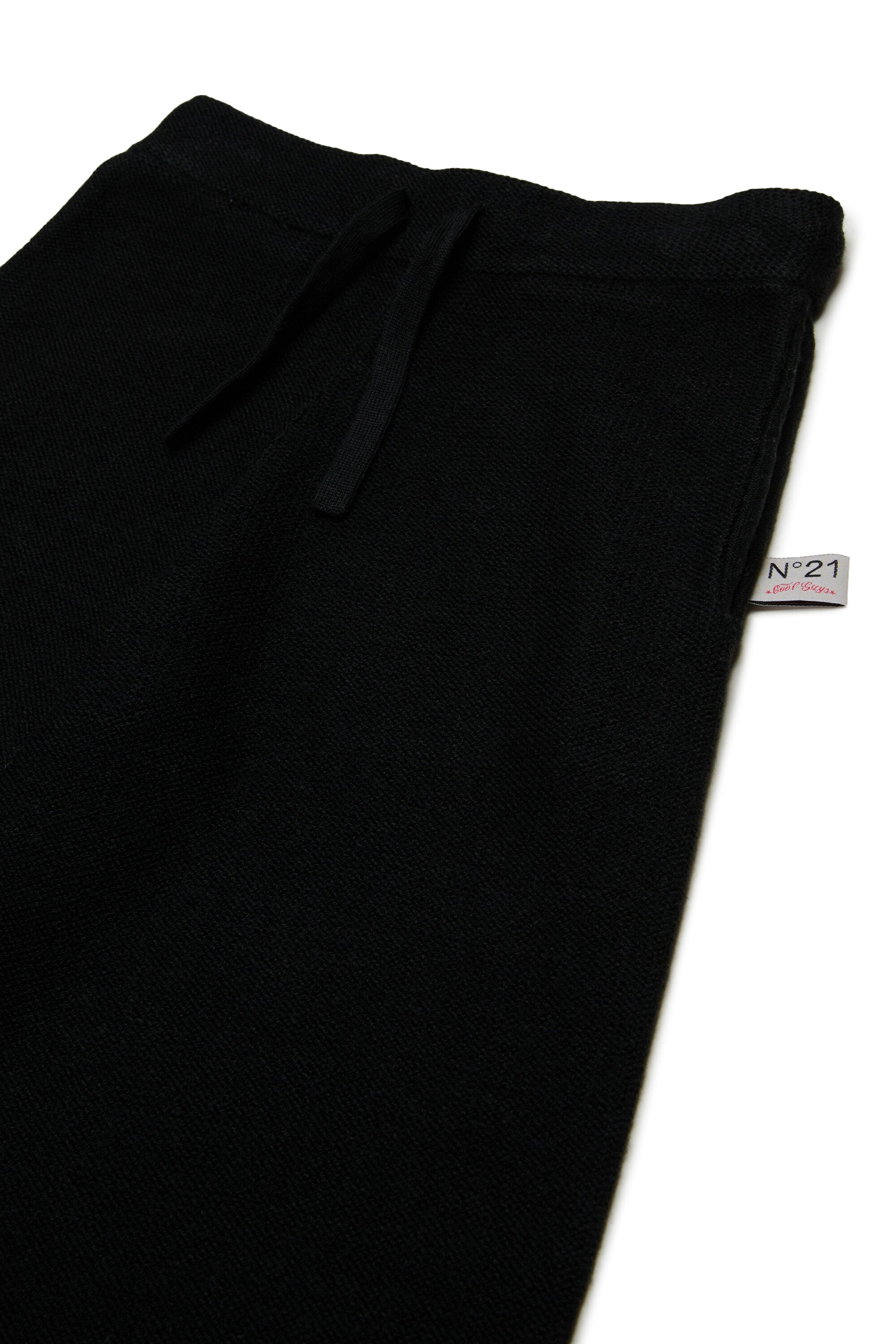 ウール混ワイドパンツ