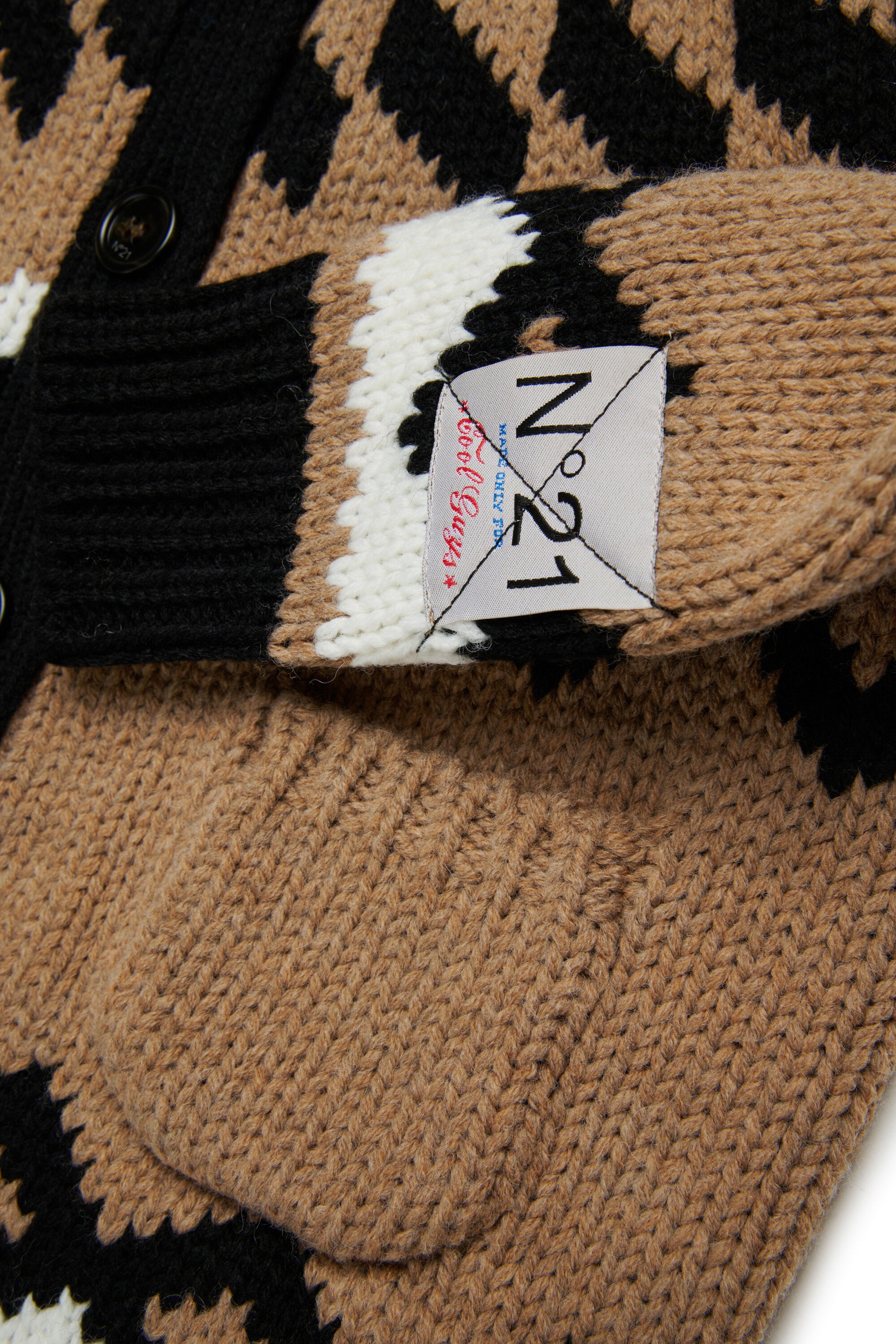 ノルウェー製ウール混オーバーサイズカーディガン