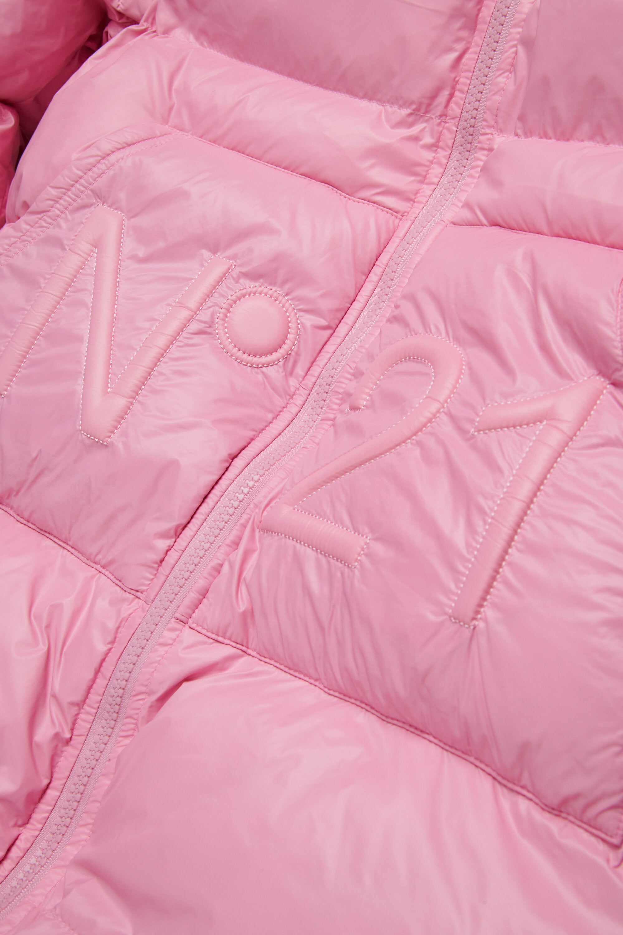 アシンメトリーボトムの中わた入りロングジャケット