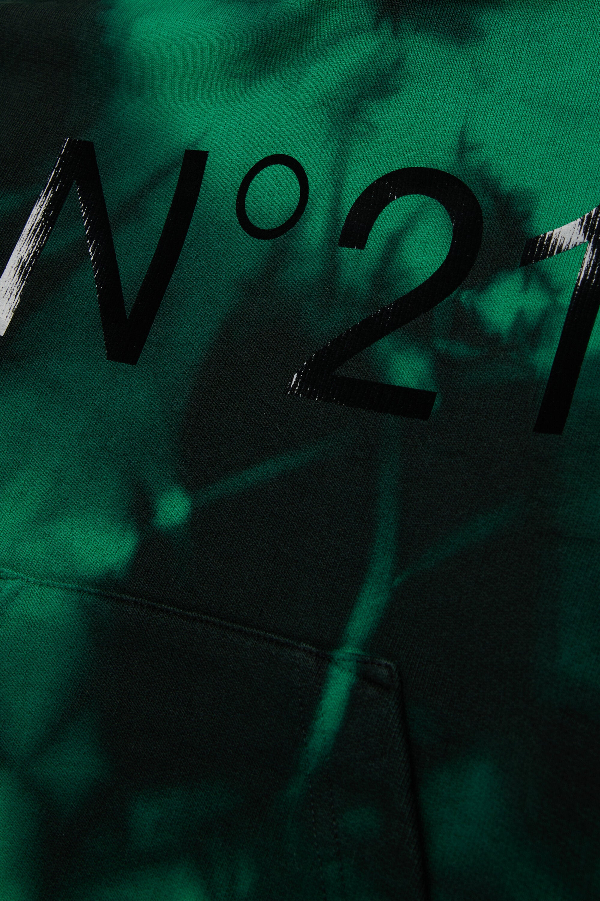 コットン・タイダイ・フーデッド・スウェットシャツ