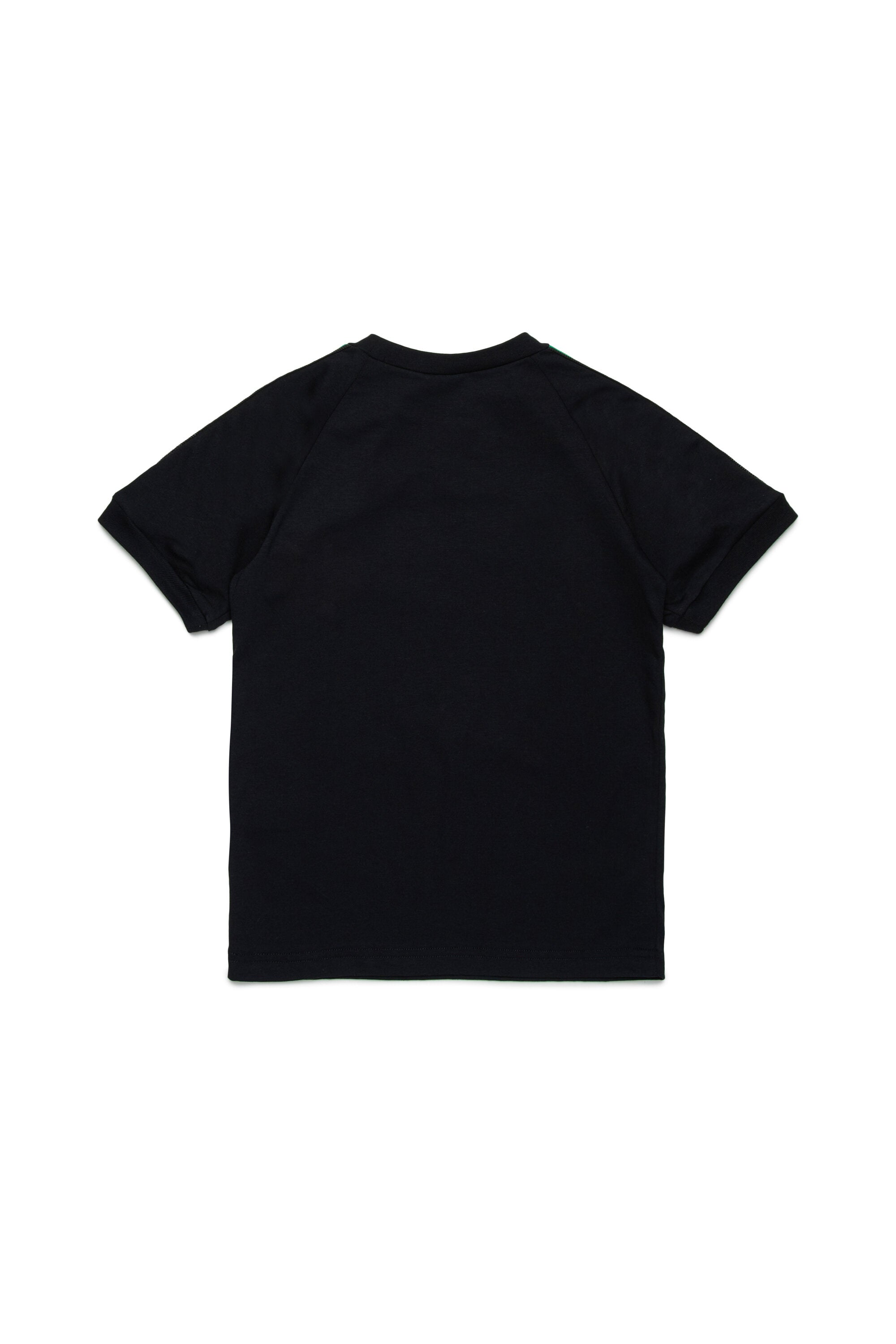 マルチカラーバンド付きジャージーTシャツ