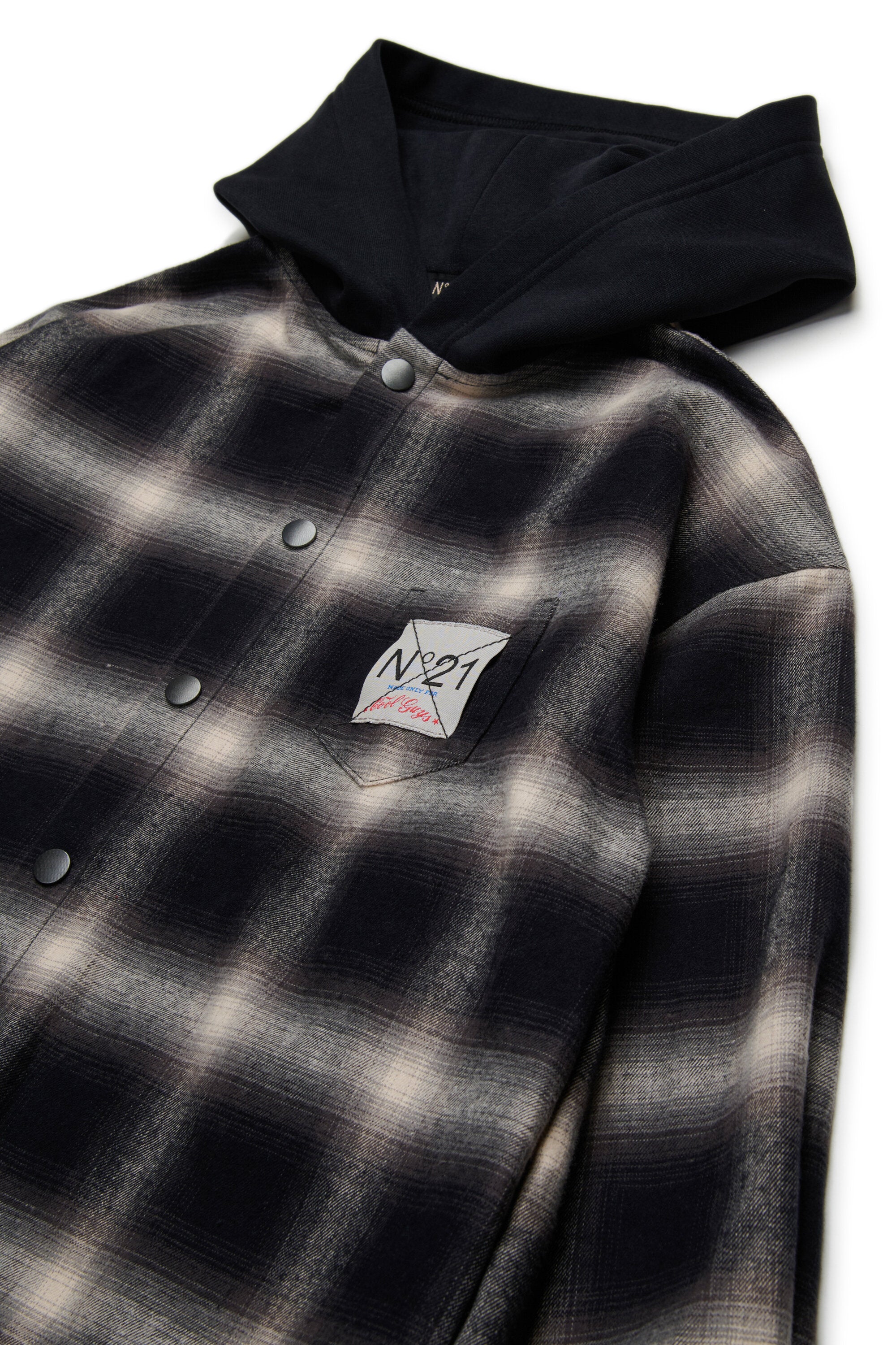 チェックのフランネル・オーバーシャツ