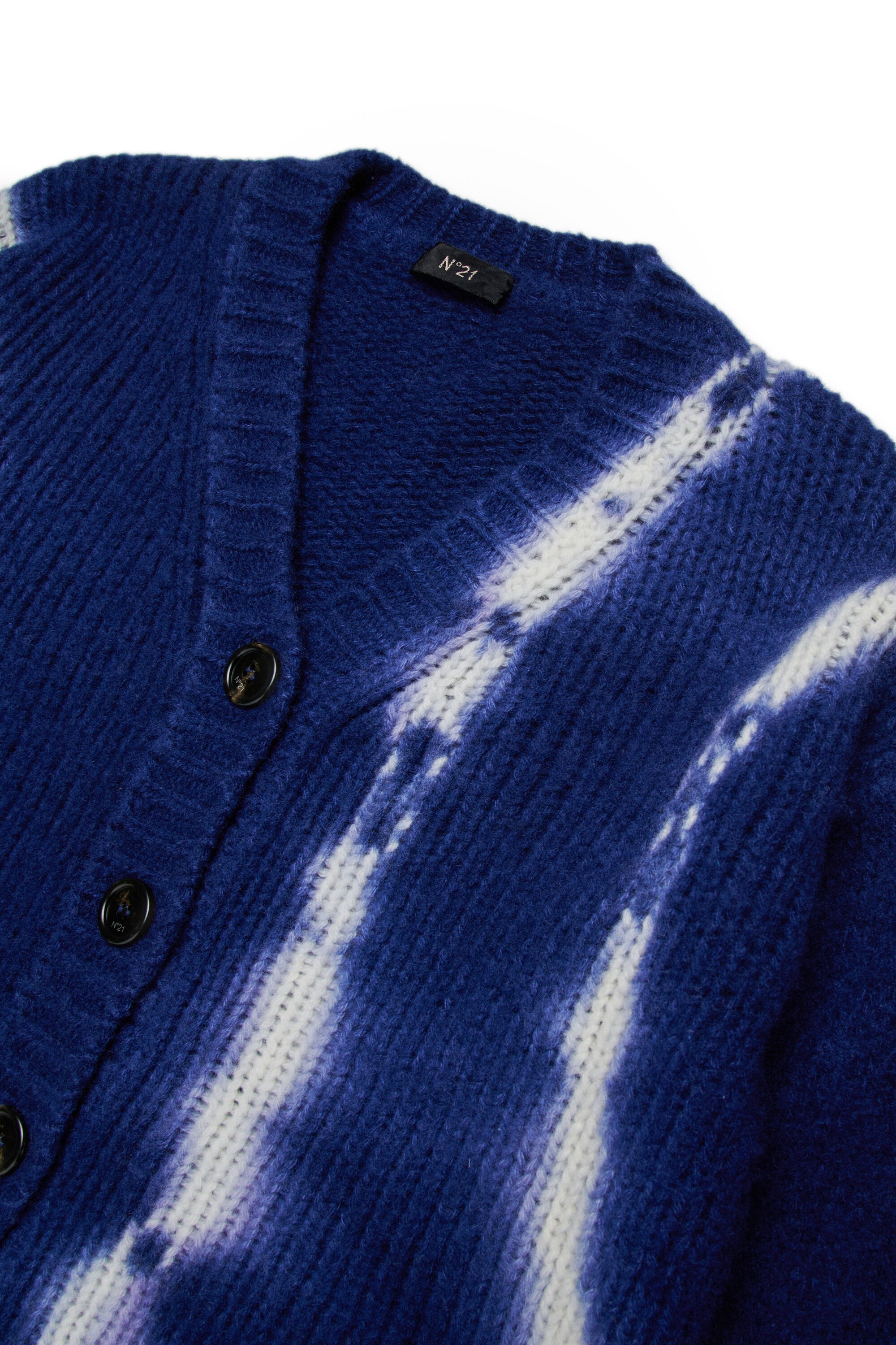 タイダイ・ウール・カーディガン