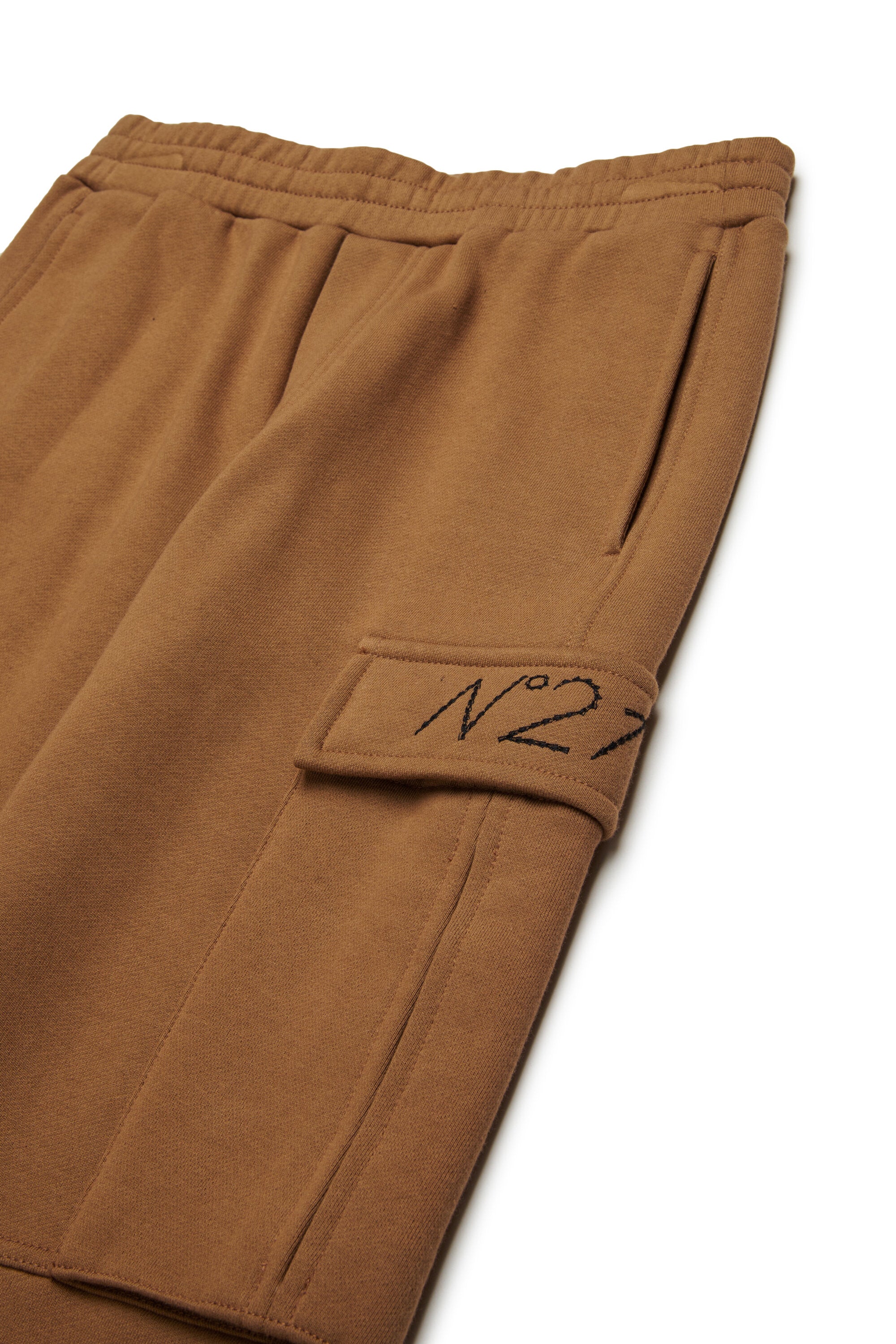 Fleece jogger pants with maxi pocket