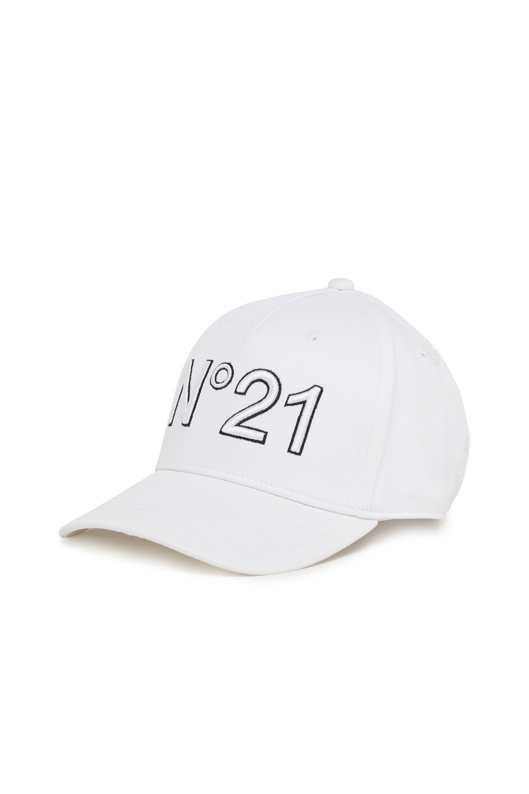 Branded gabardine baseball cap