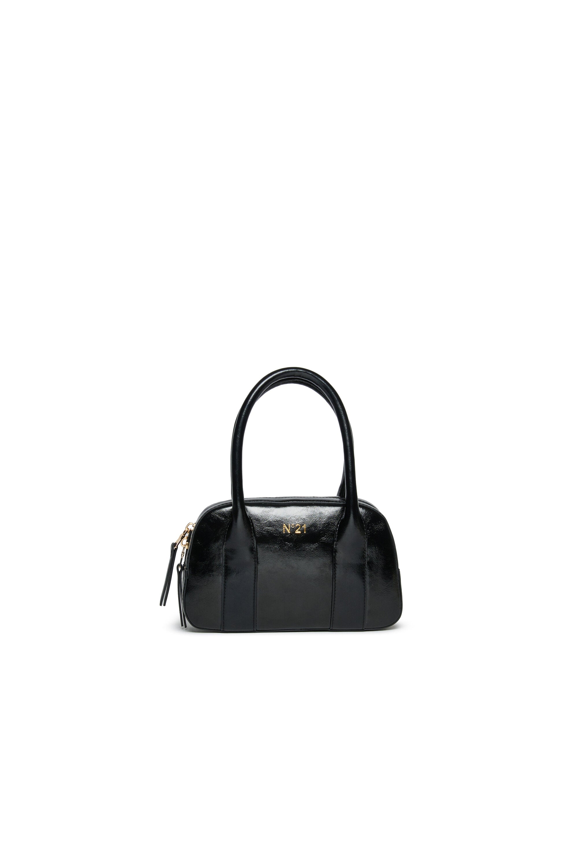 コーティング生地サッチェルバッグ