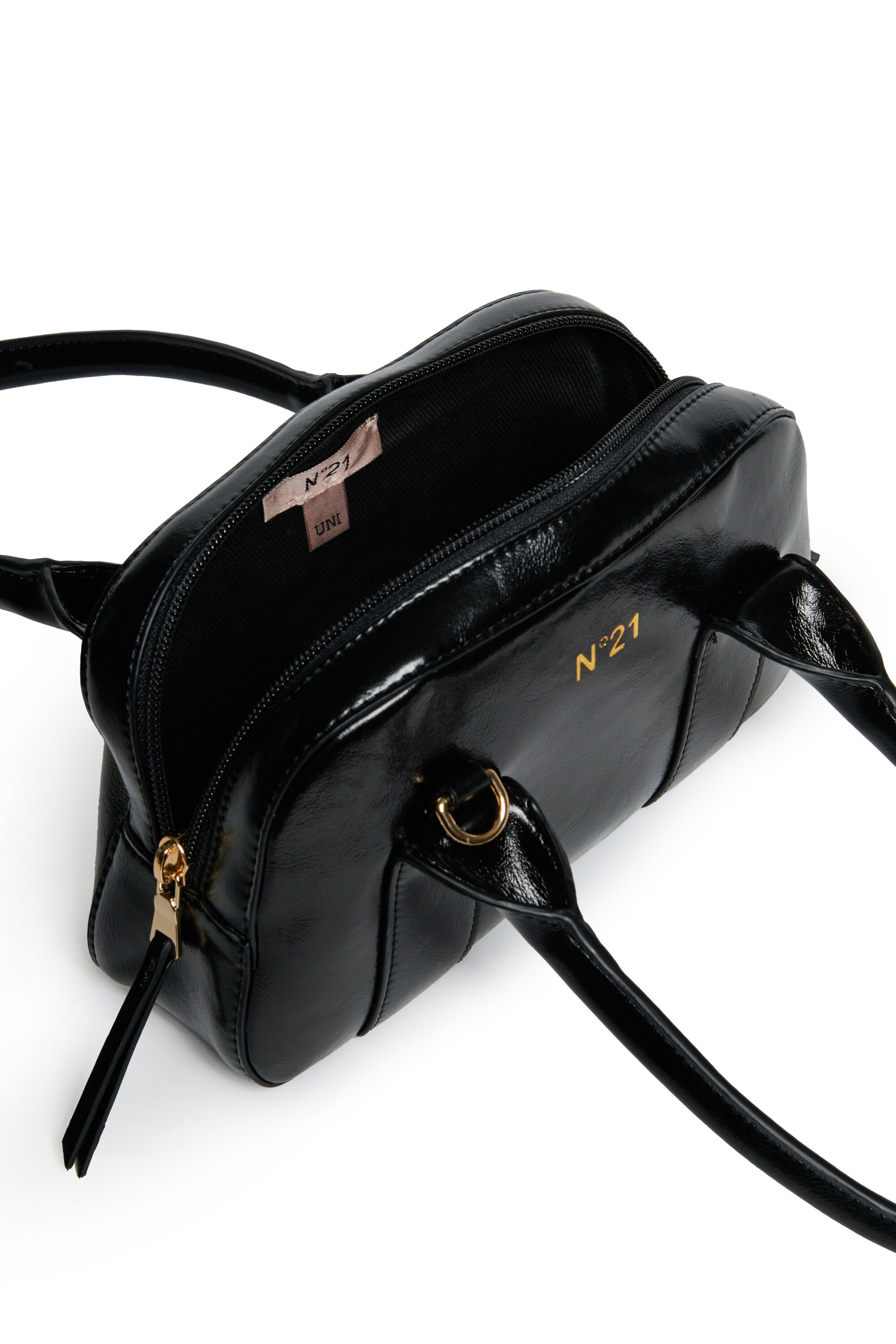 Coated fabric satchel bag