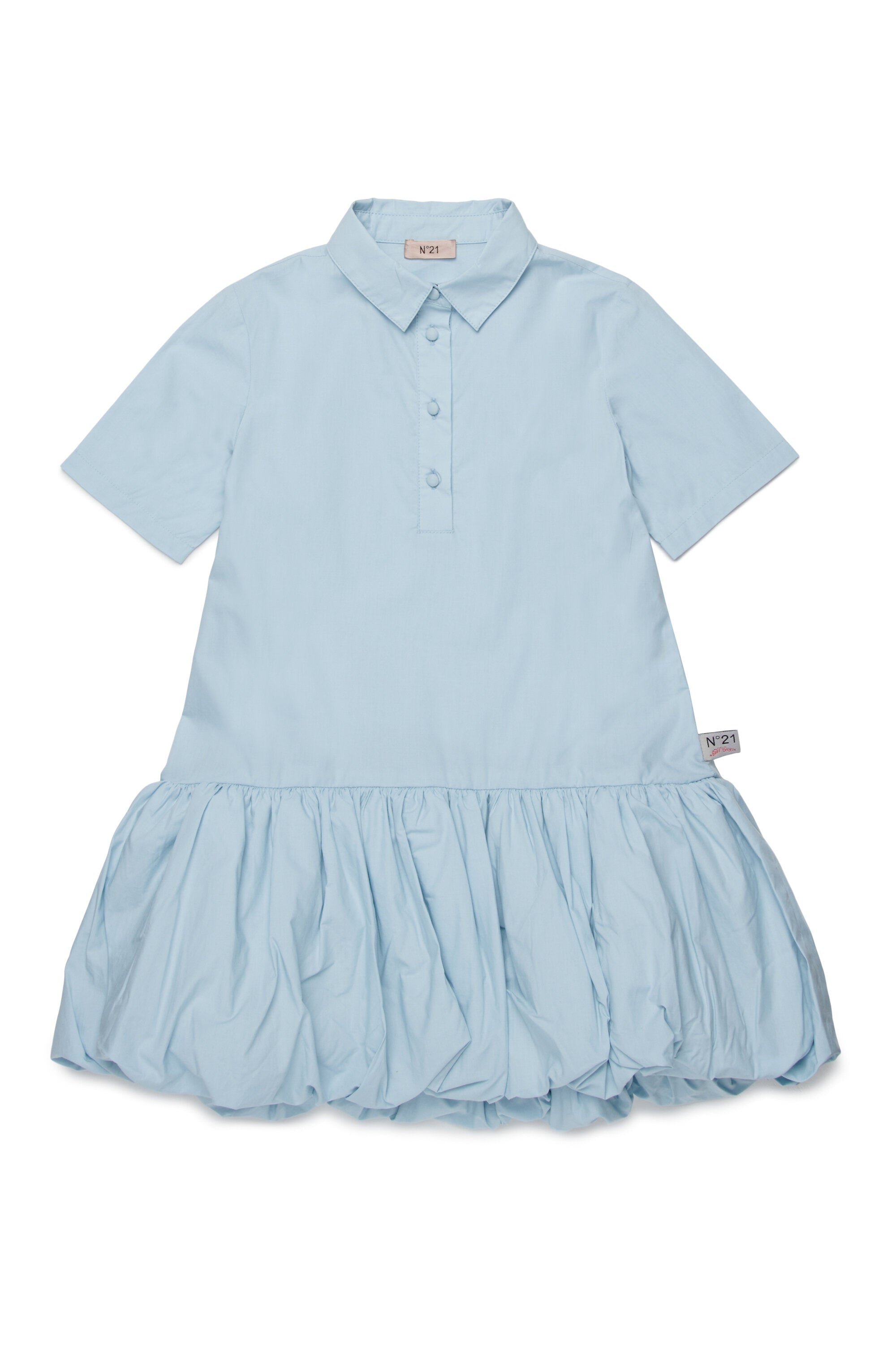 ロゴ入りシャツドレス