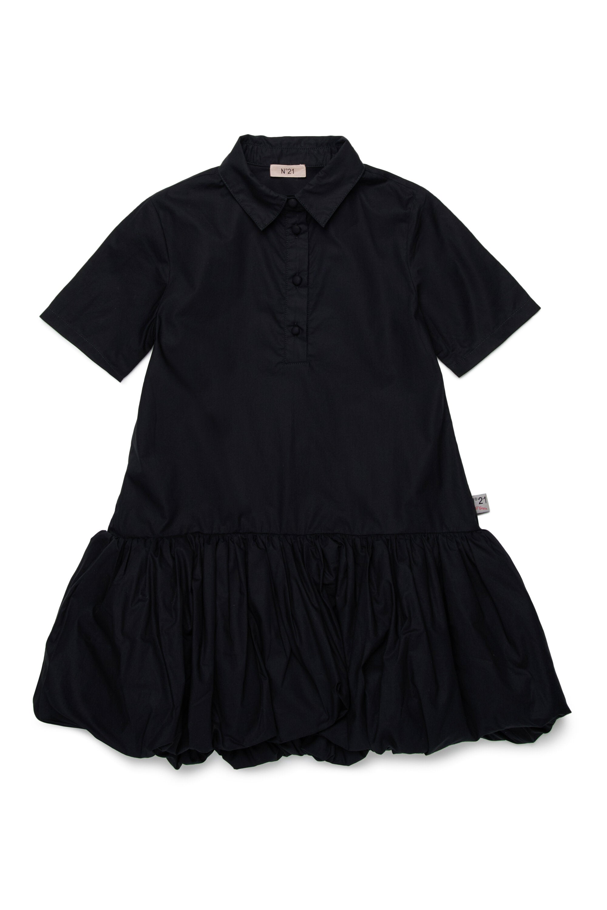 ロゴ入りシャツドレス
