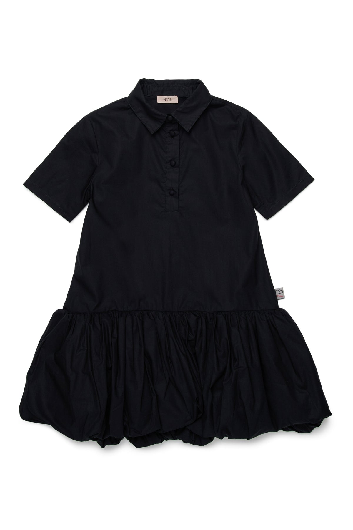ロゴ入りシャツドレス