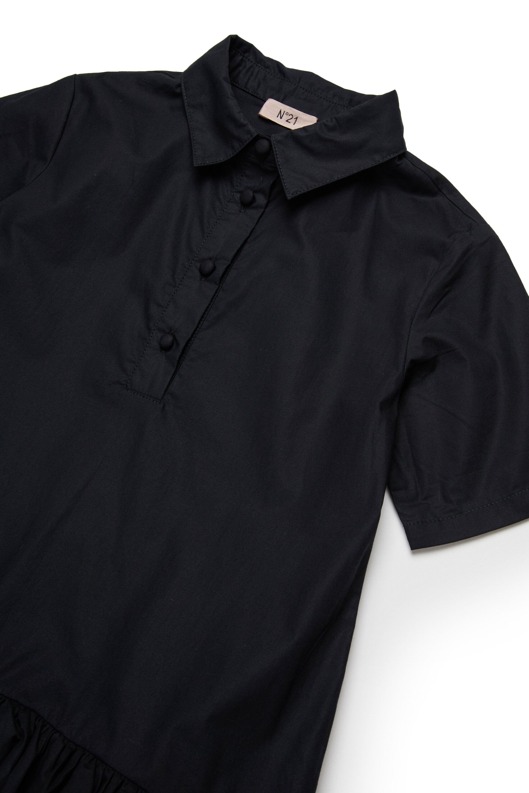 Shirt dress with logo