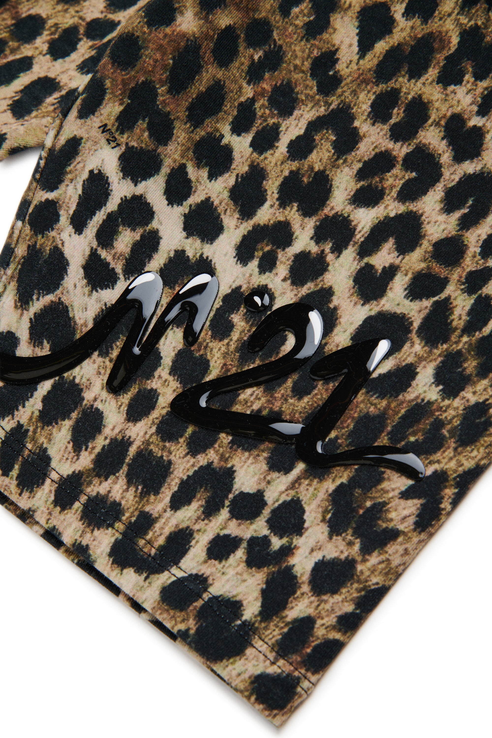 Biker shorts with logo