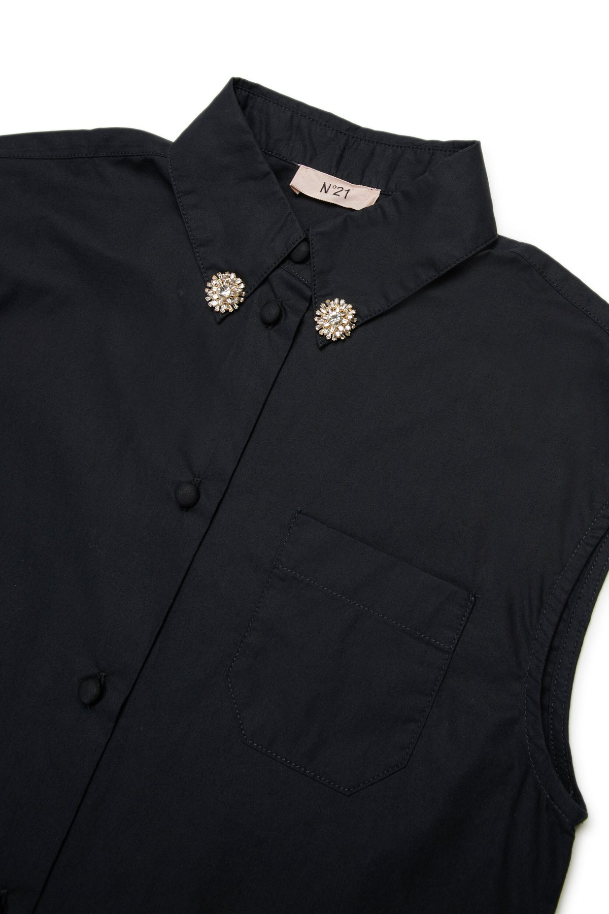 Sleeveless shirt with logo