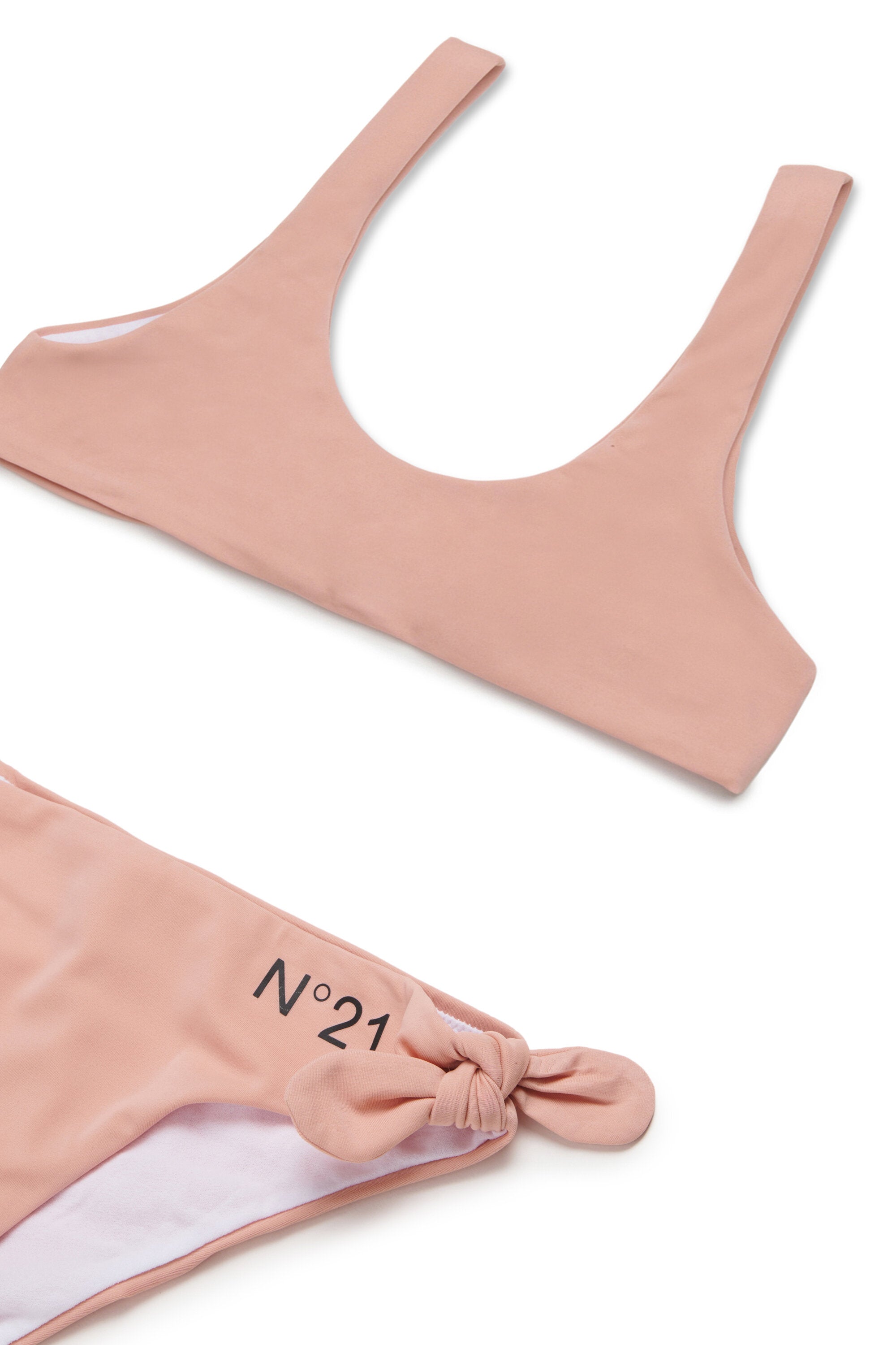 Bikini with bows and logo