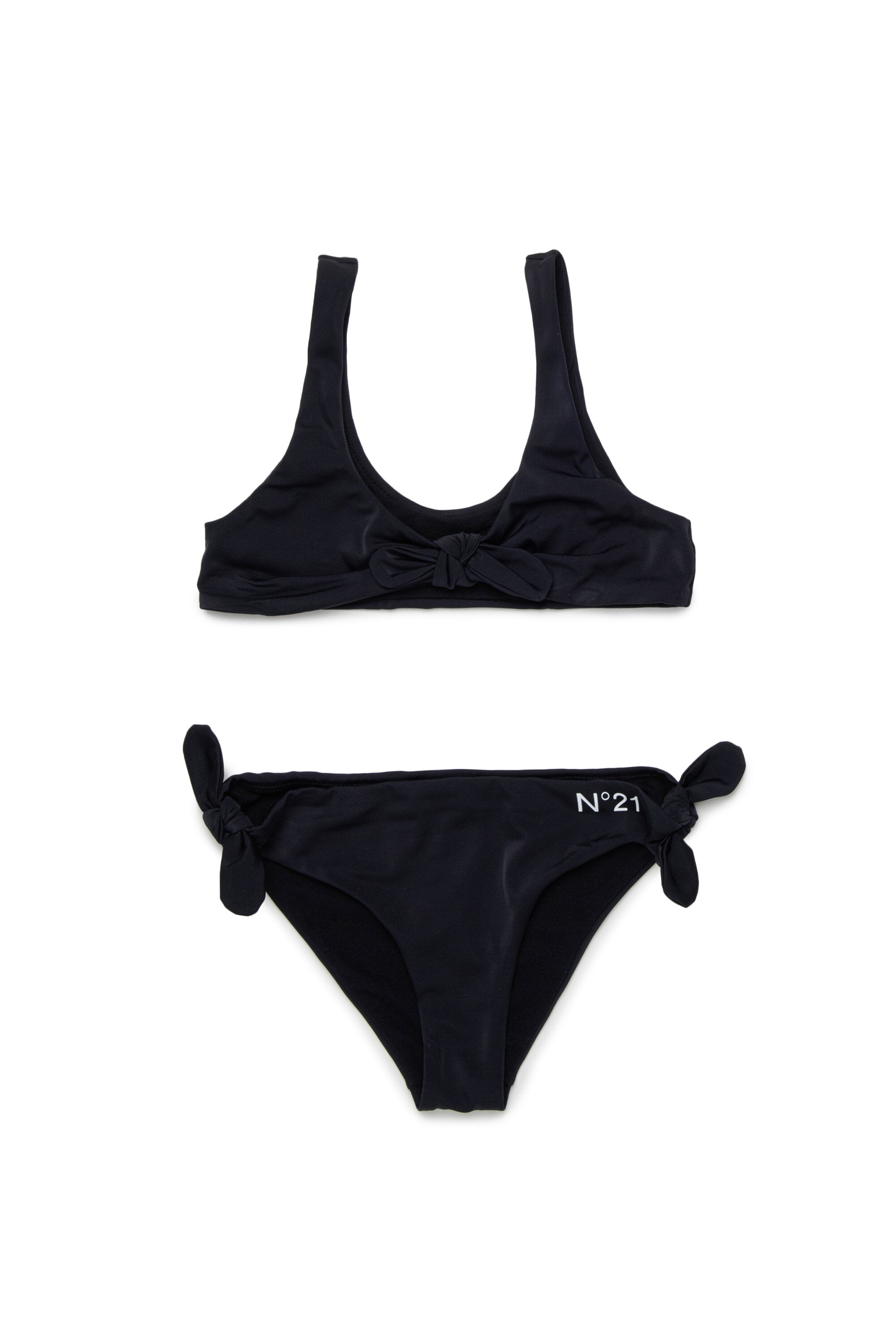 リボンとロゴ付きビキニ