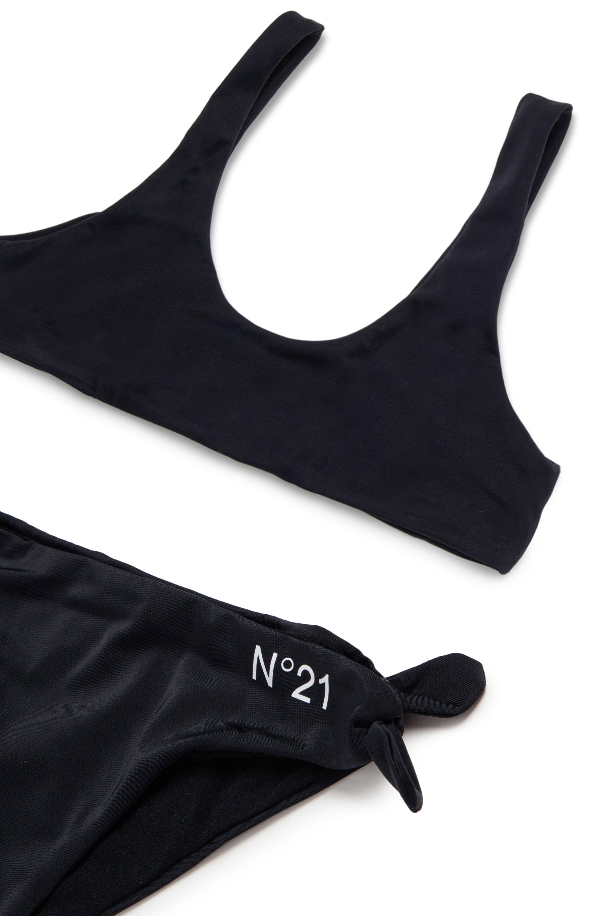 Bikini with bows and logo