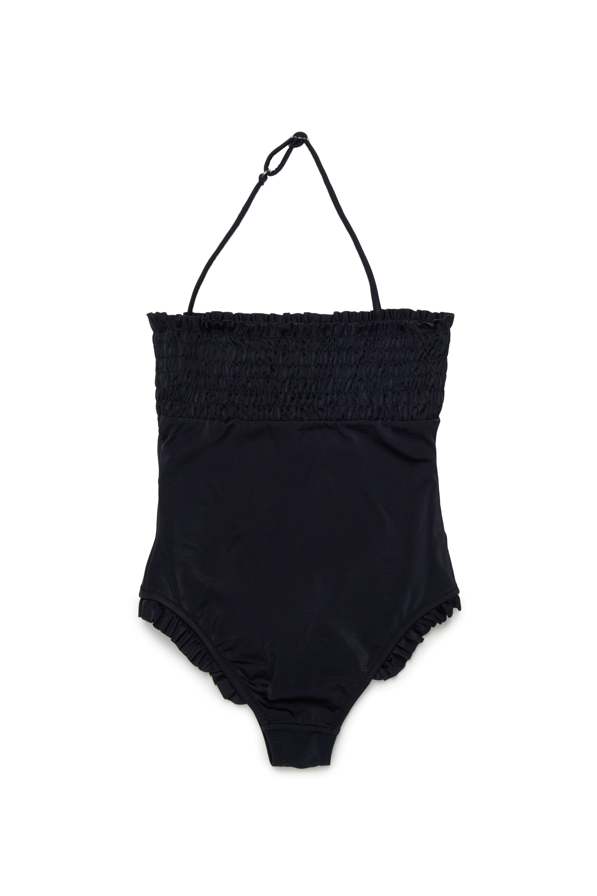 ロゴ入りワンピース水着