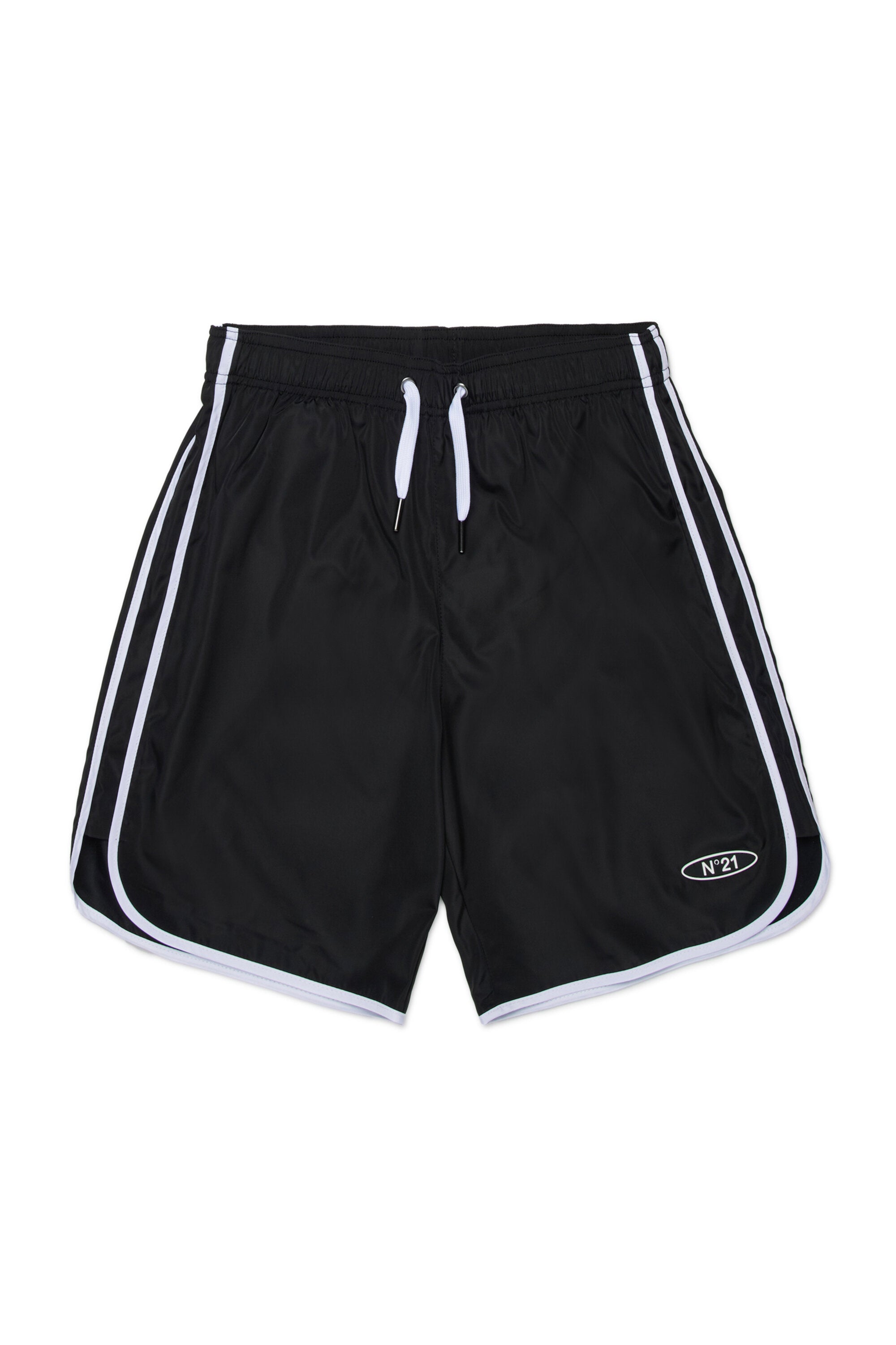 Boxer swimsuit with logo