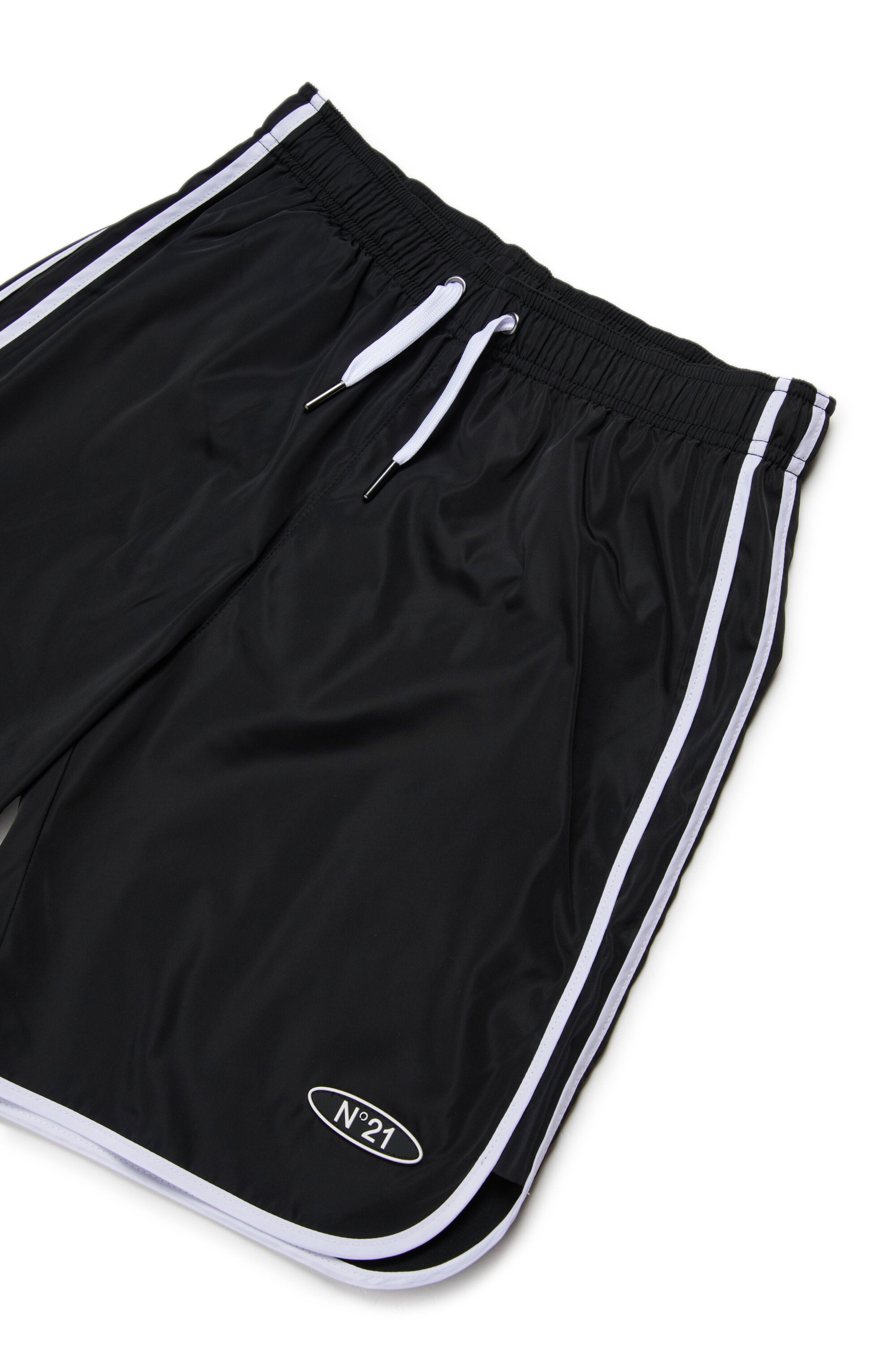 Boxer swimsuit with logo