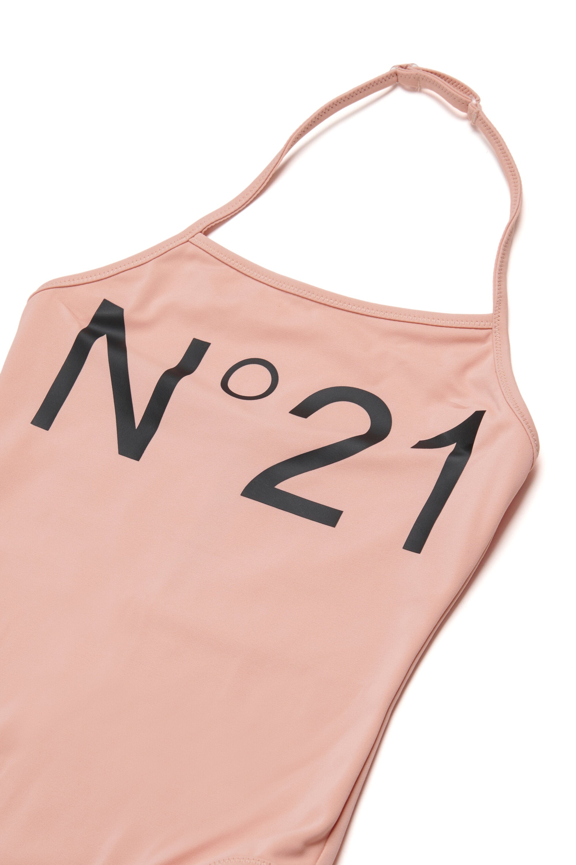 ロゴ入りワンピース水着