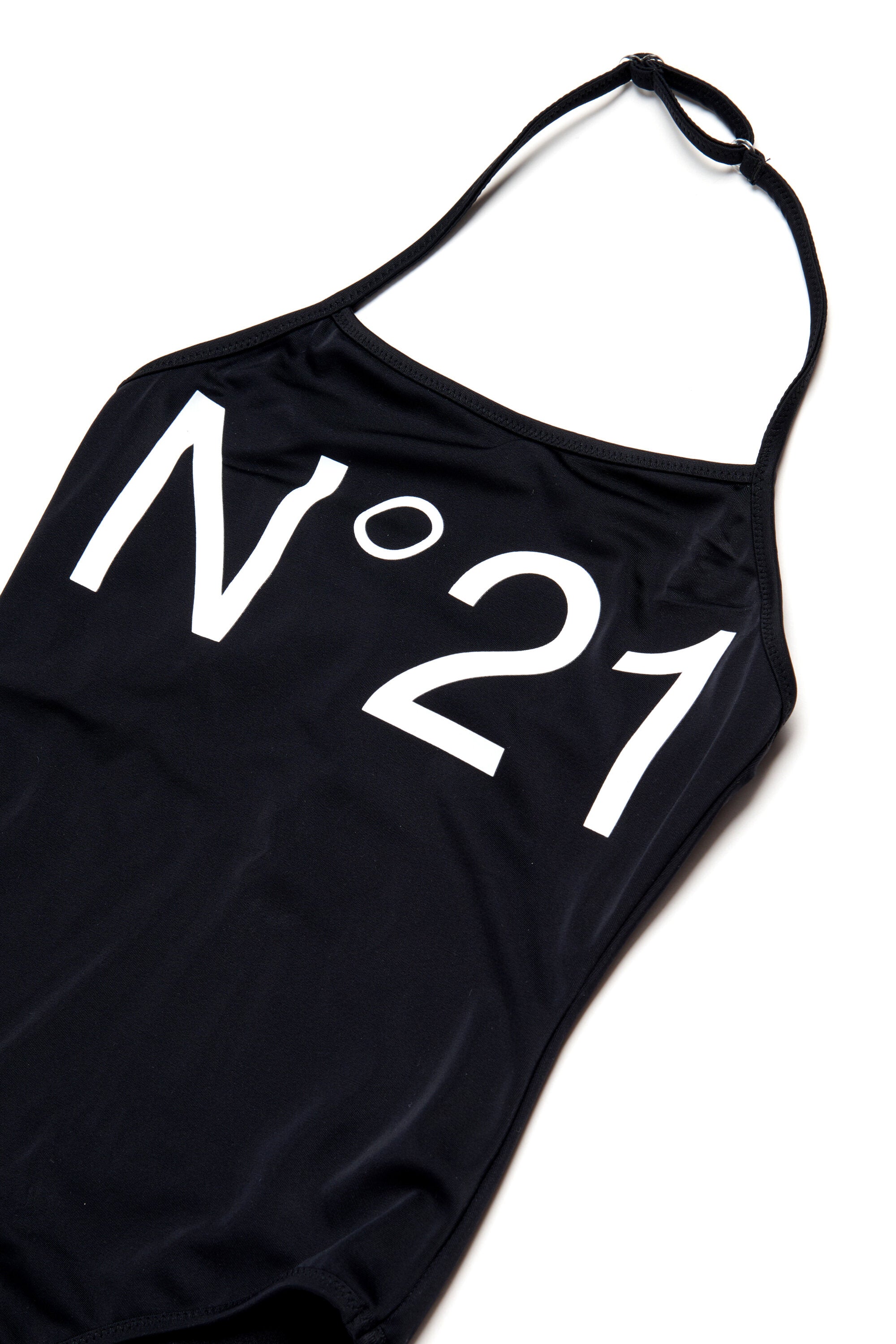 ロゴ入りワンピース水着