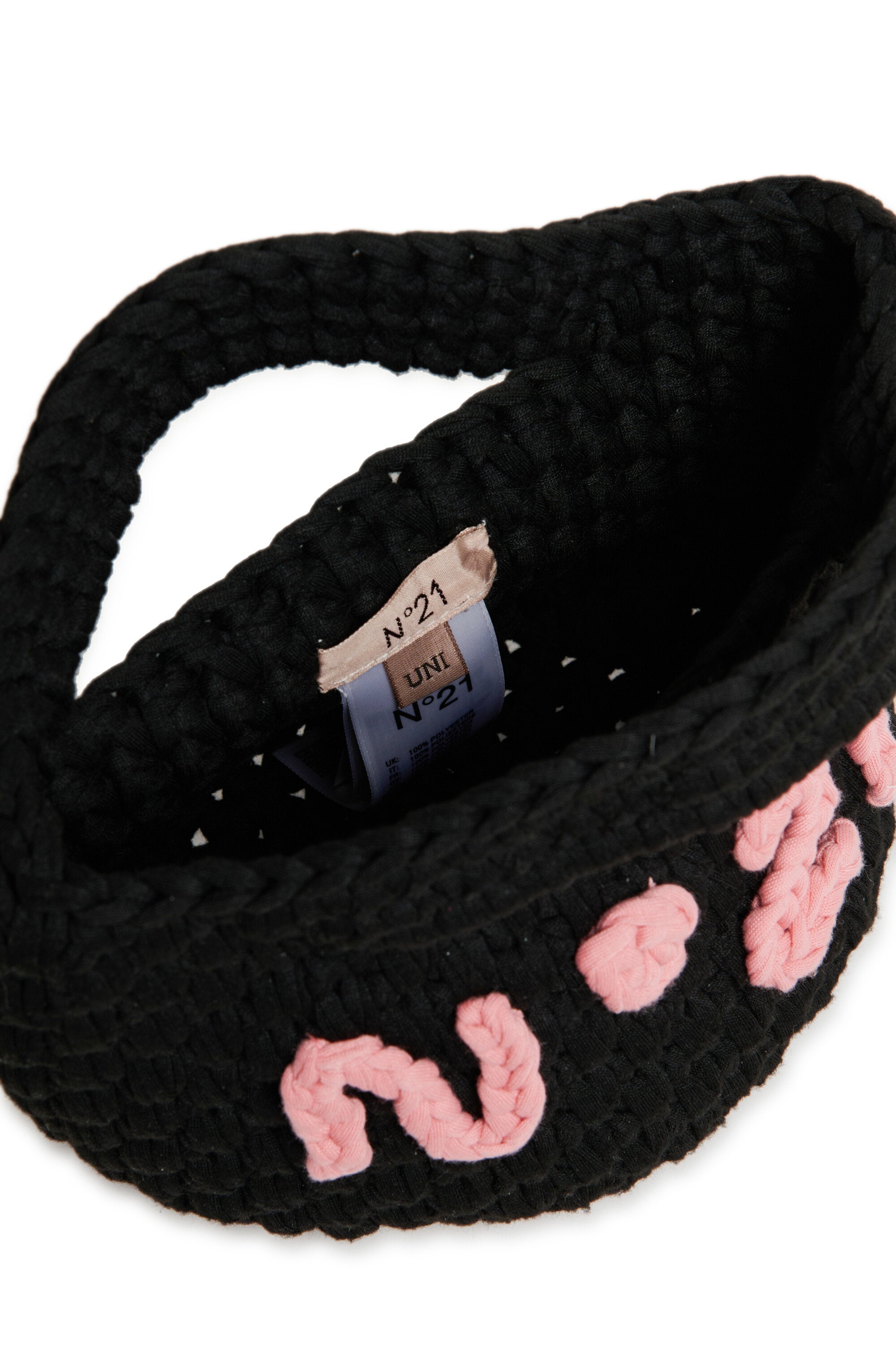 ロゴ入りハンドバッグ