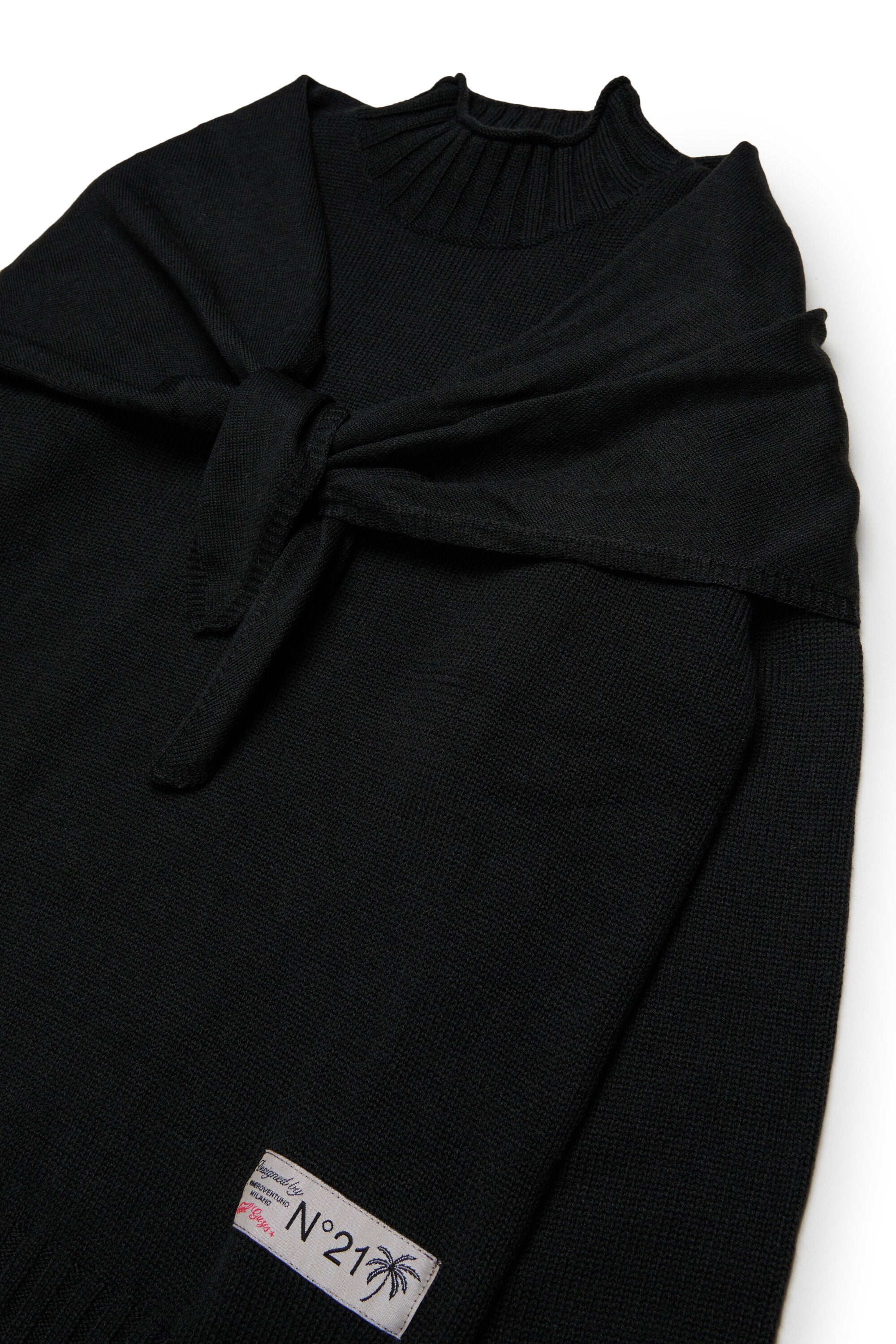 Crew-neck pullover with logo