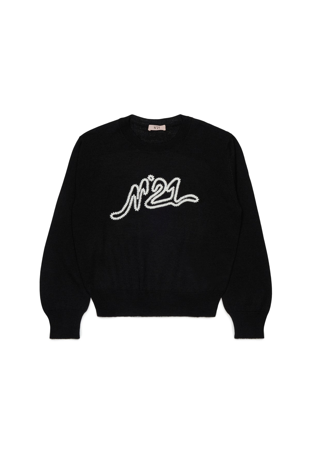 Crewneck pullover with logo
