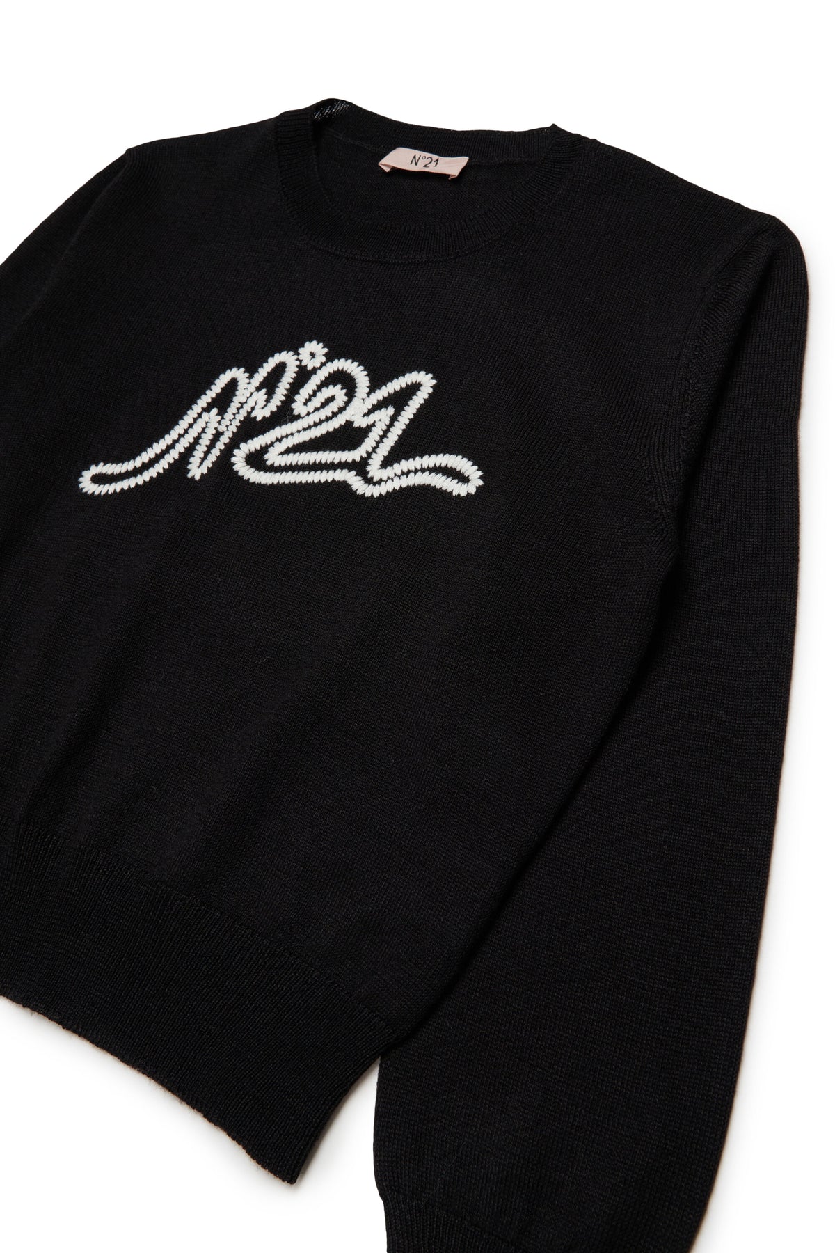 Crewneck pullover with logo